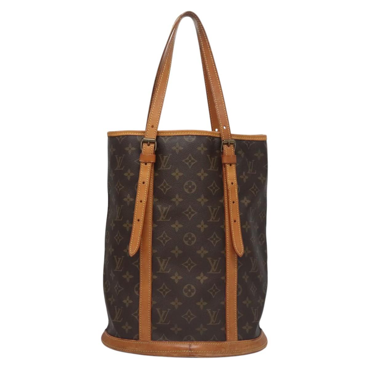 LOUIS VUITTON Monogram Bucket GM Shoulder Bag M42236 LV Auth nb263