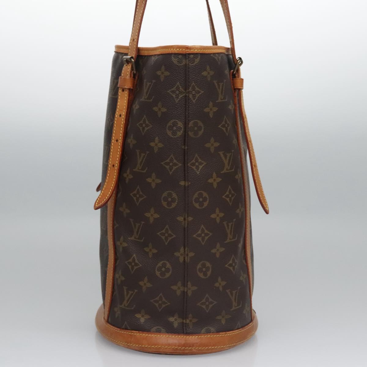 LOUIS VUITTON Monogram Bucket GM Shoulder Bag M42236 LV Auth nb263