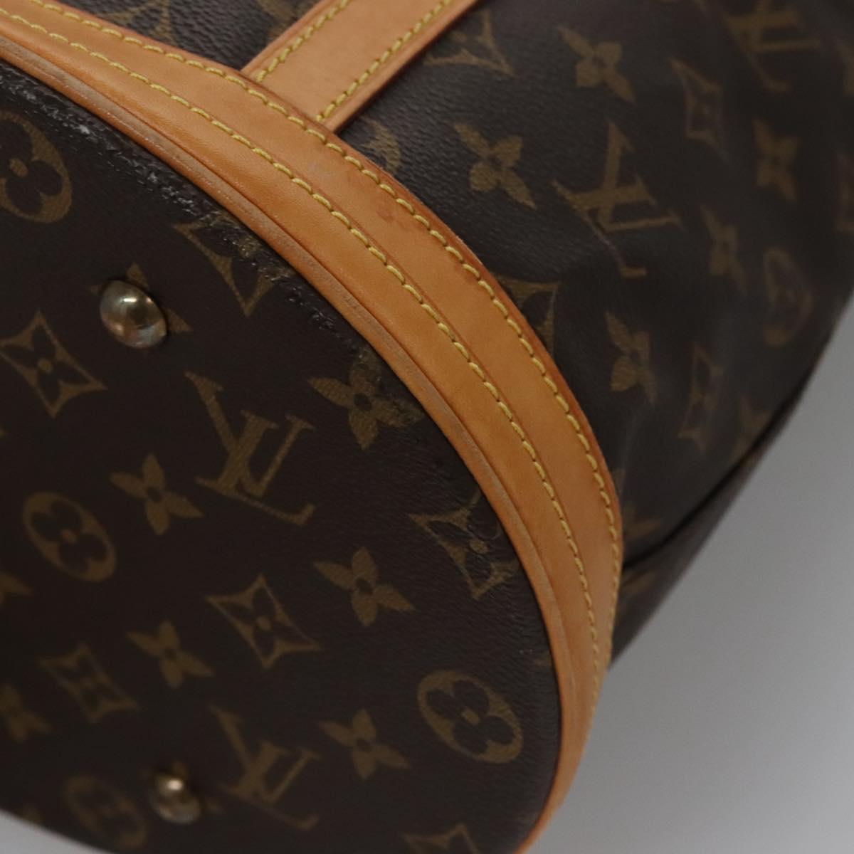 LOUIS VUITTON Monogram Bucket GM Shoulder Bag M42236 LV Auth nb265