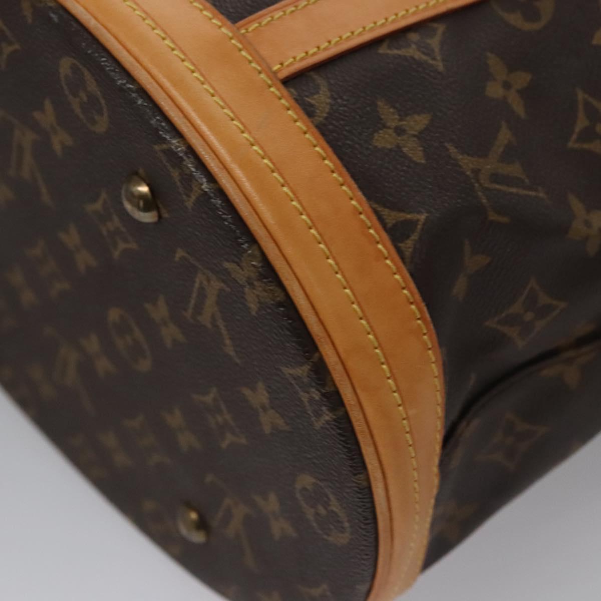 LOUIS VUITTON Monogram Bucket GM Shoulder Bag M42236 LV Auth nb265