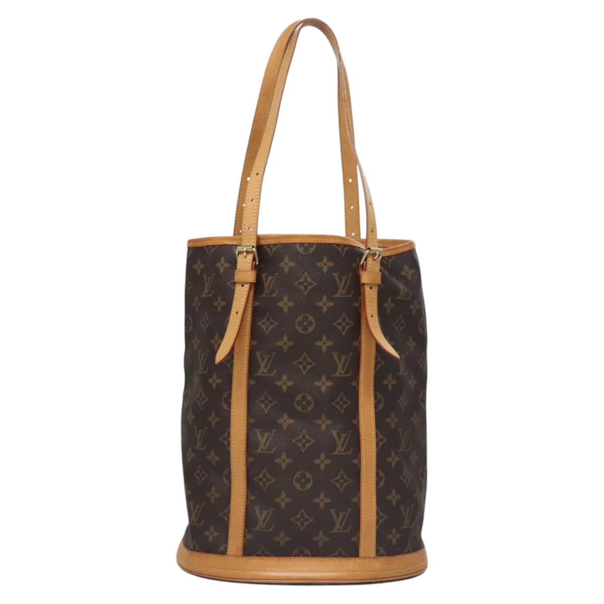 LOUIS VUITTON Monogram Bucket GM Shoulder Bag M42236 LV Auth nb265