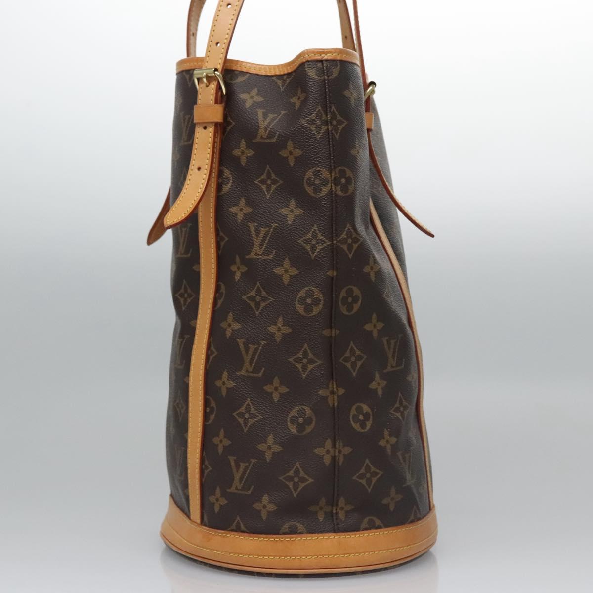 LOUIS VUITTON Monogram Bucket GM Shoulder Bag M42236 LV Auth nb265