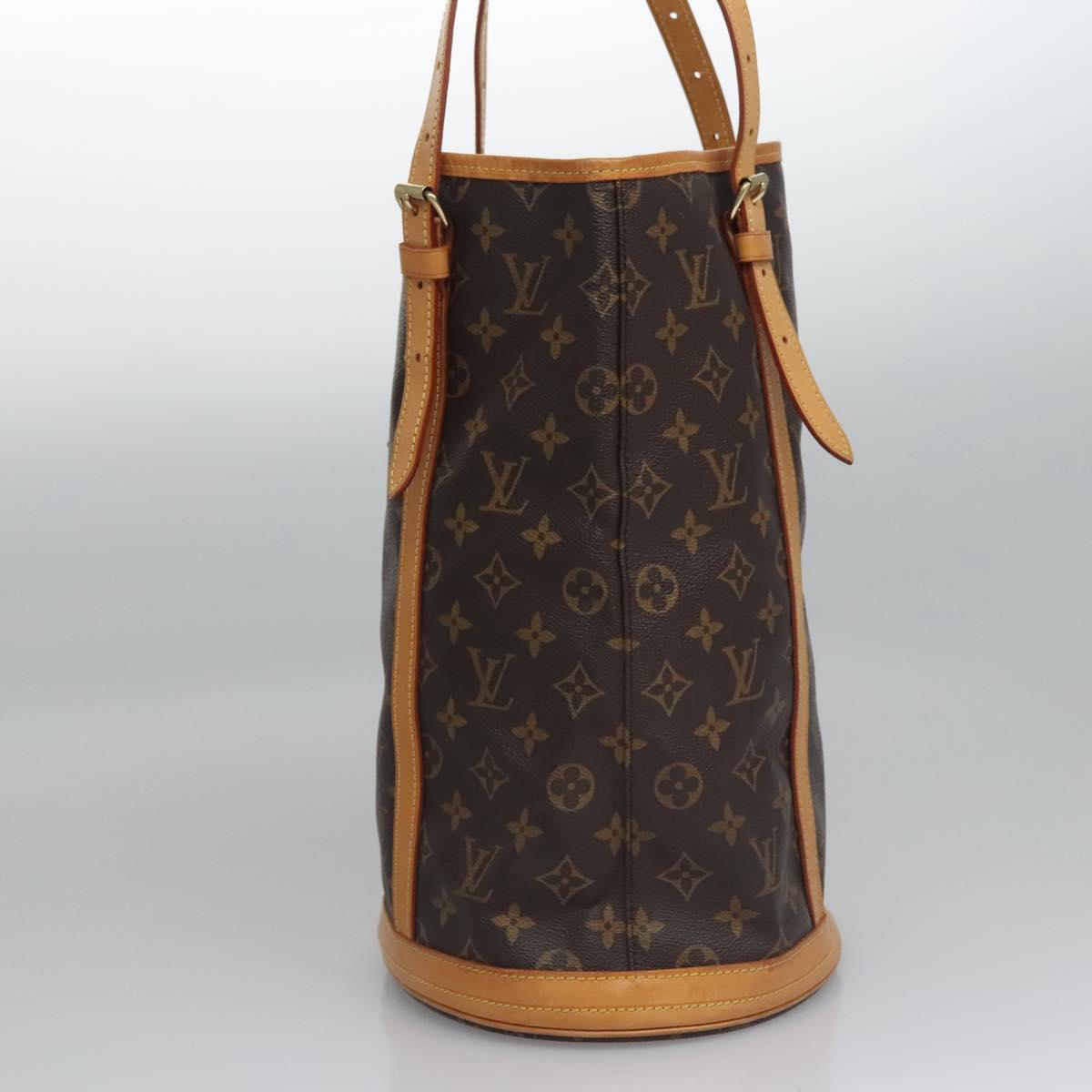 LOUIS VUITTON Monogram Bucket GM Shoulder Bag M42236 LV Auth nb265