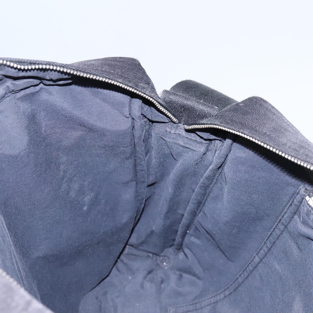 HERMES Acapulco Basas MM Shoulder Bag Nylon Black Auth nb282