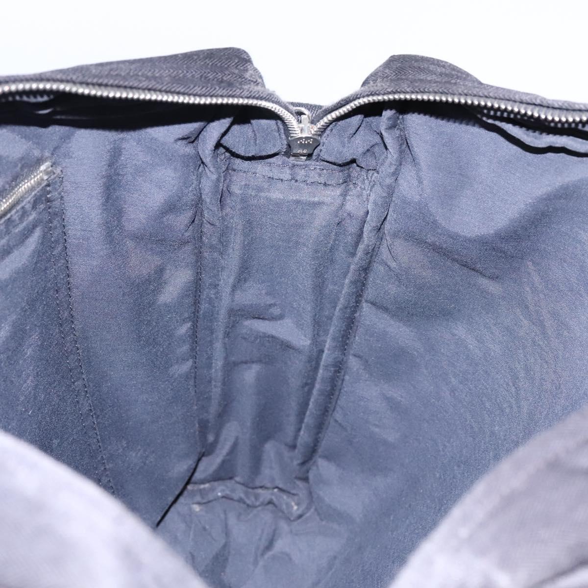 HERMES Acapulco Basas MM Shoulder Bag Nylon Black Auth nb282