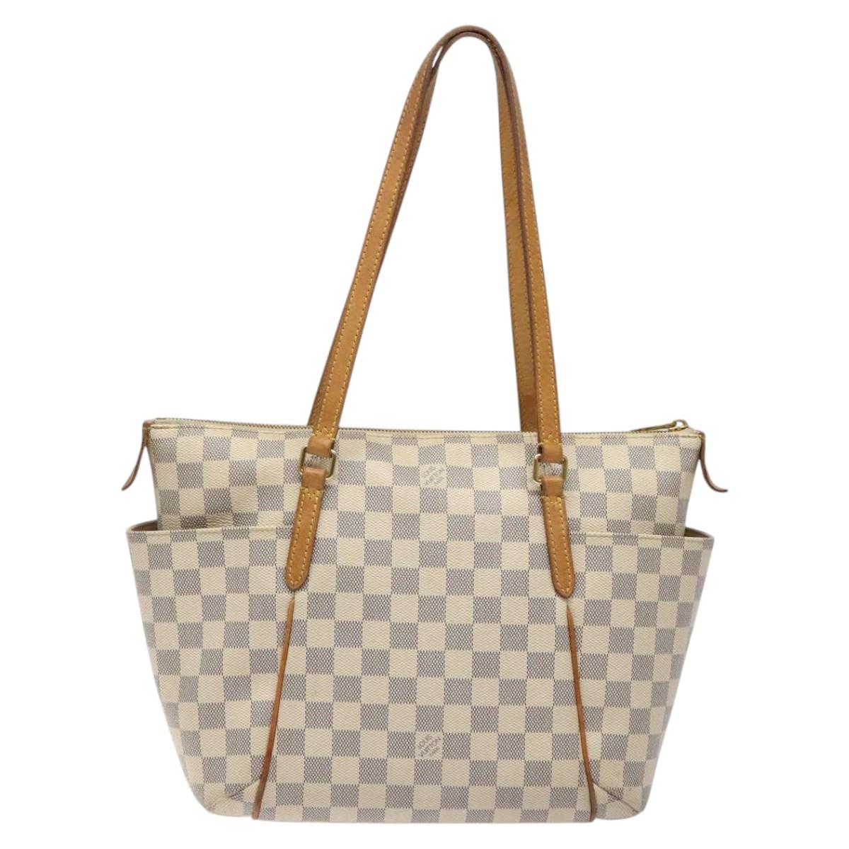 LOUIS VUITTON Damier Azur Totally PM Tote Bag N51261 LV Auth nb286