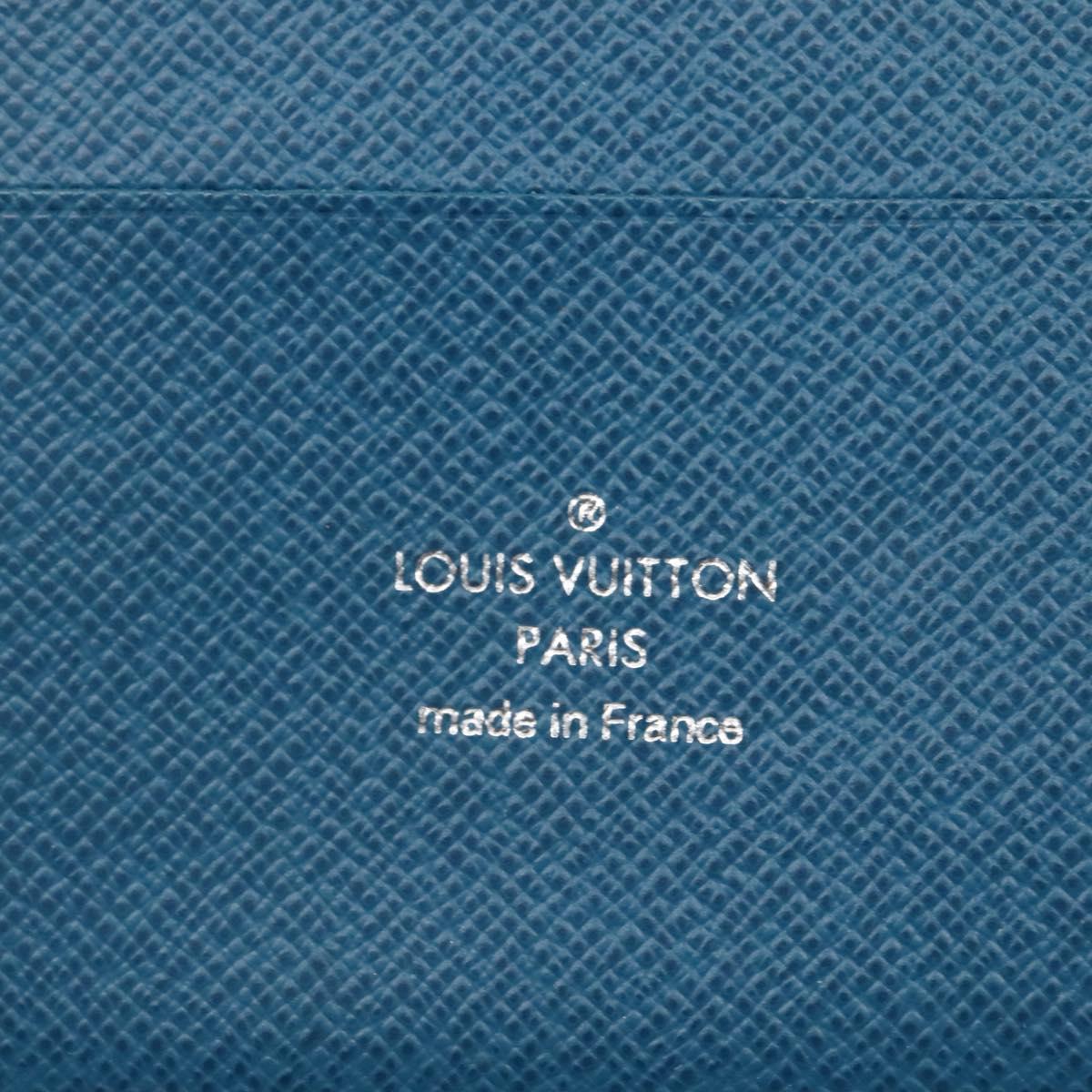 LOUIS VUITTON Epi Organizer Atholl Clutch Bag Blue M60731 LV Auth nb291