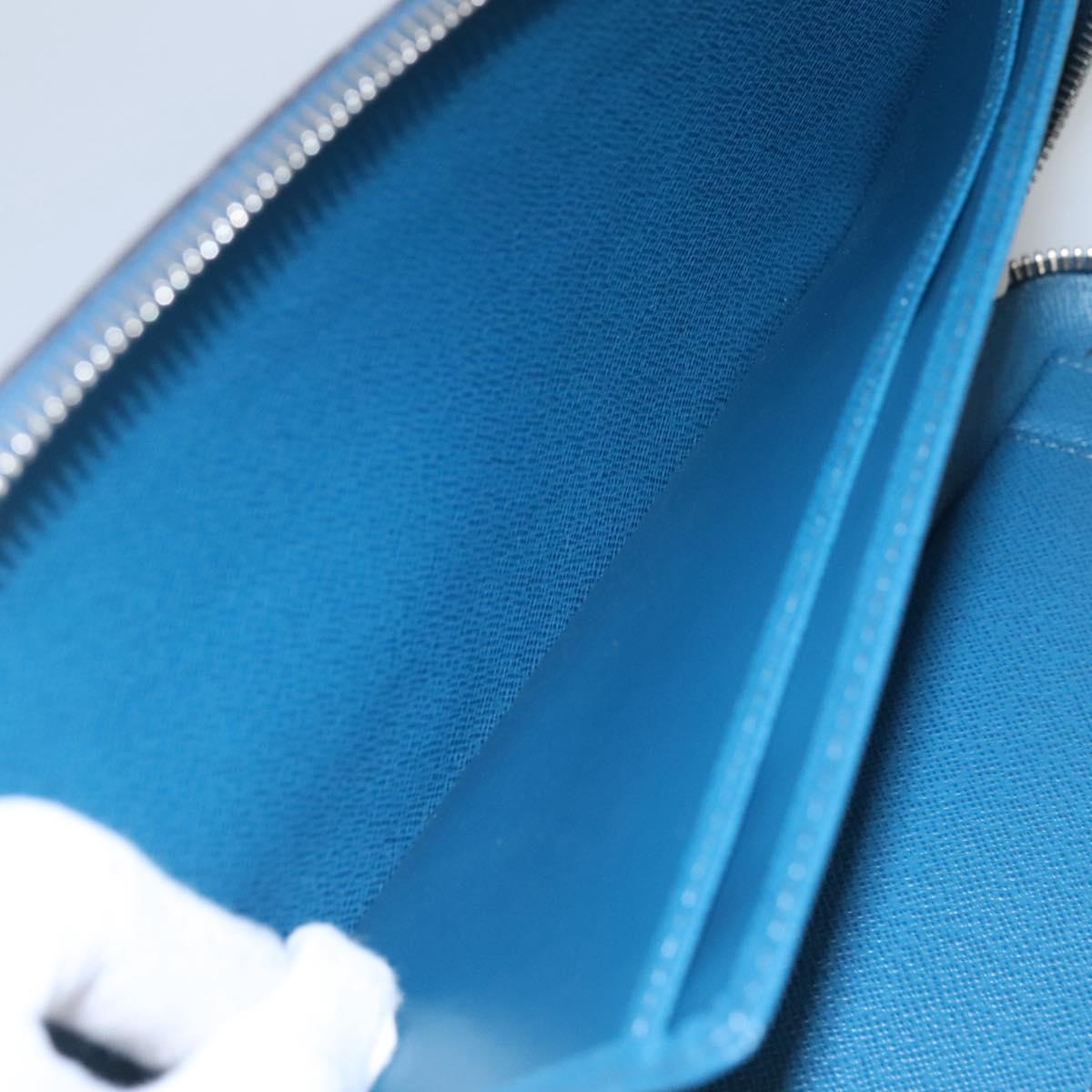 LOUIS VUITTON Epi Organizer Atholl Clutch Bag Blue M60731 LV Auth nb291