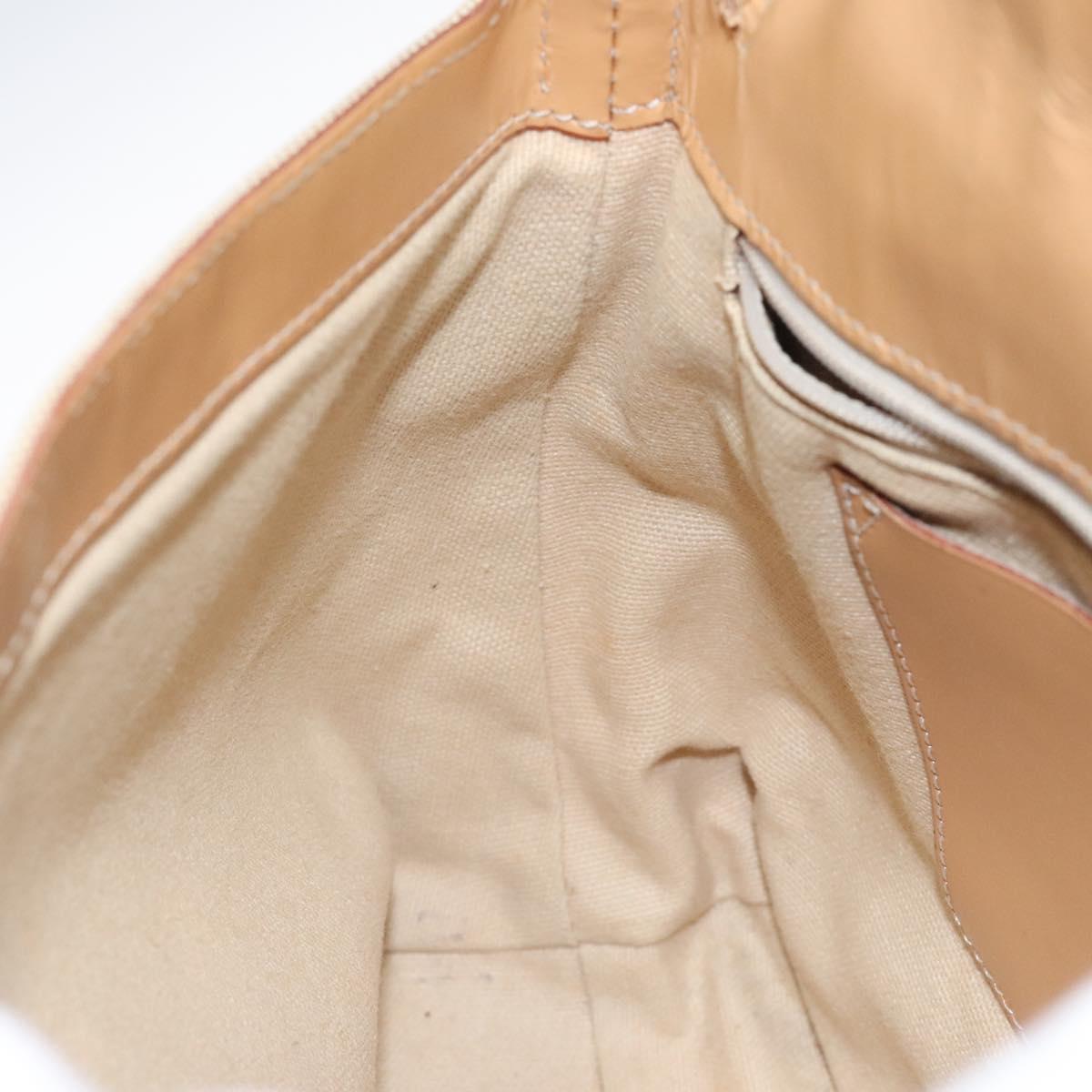 BURBERRY Nova Check Shoulder Bag Canvas Beige Auth nb311