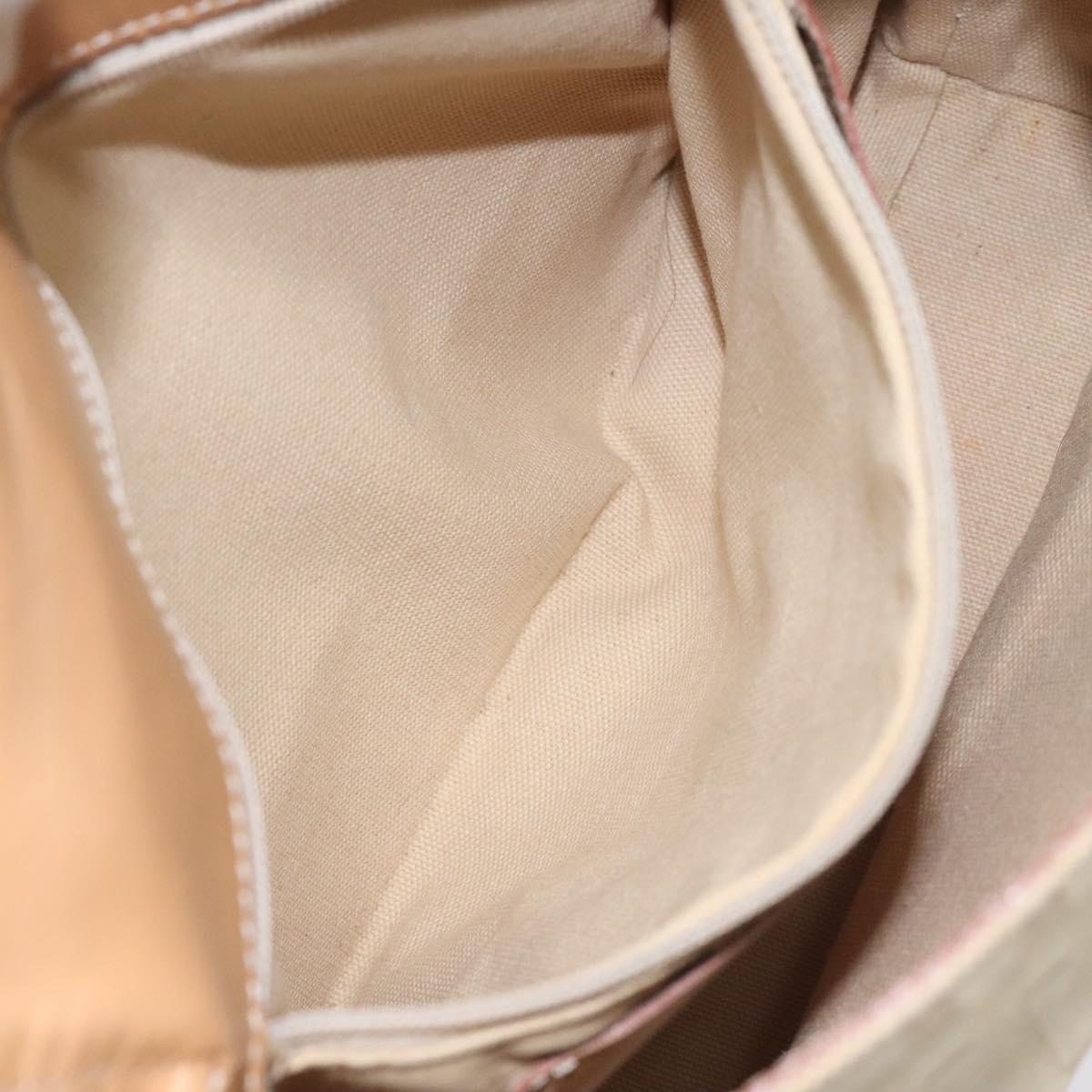 BURBERRY Nova Check Shoulder Bag Canvas Beige Auth nb311