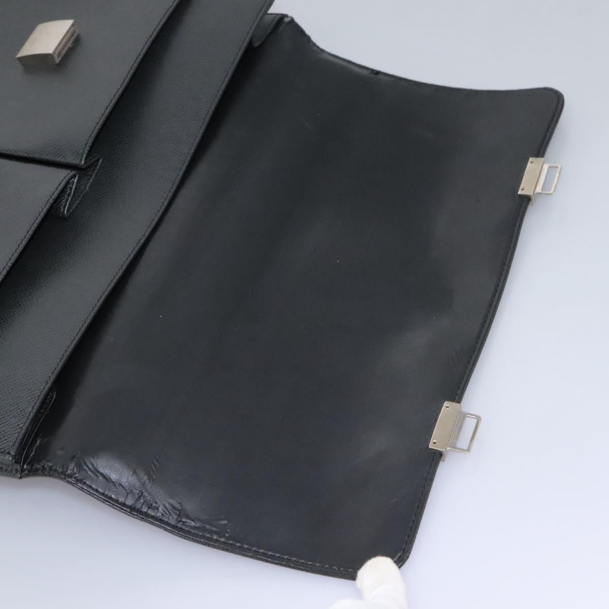 LOUIS VUITTON Taiga Serviette Kazan Business Bag Ardoise M30802 LV Auth nb348