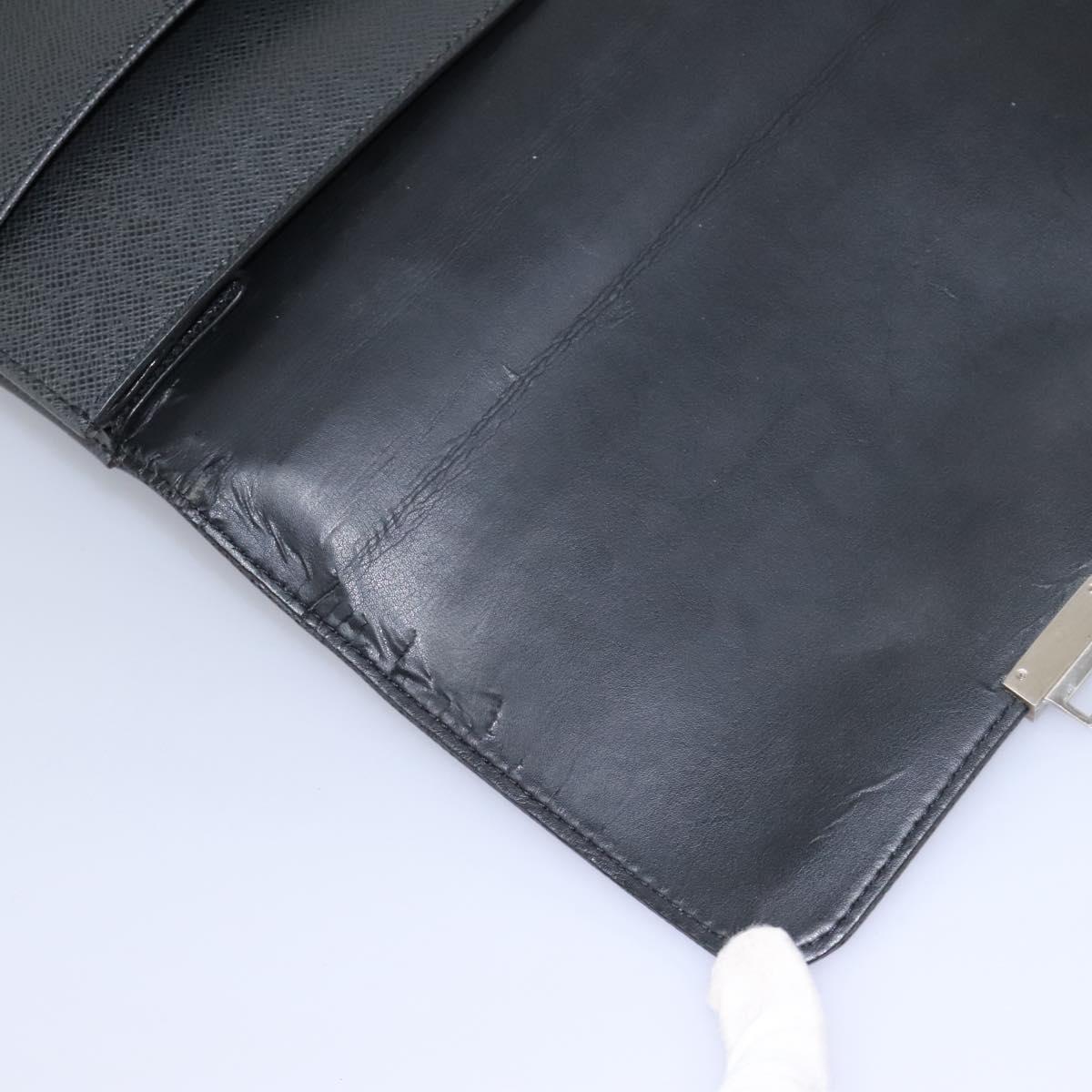 LOUIS VUITTON Taiga Serviette Kazan Business Bag Ardoise M30802 LV Auth nb348