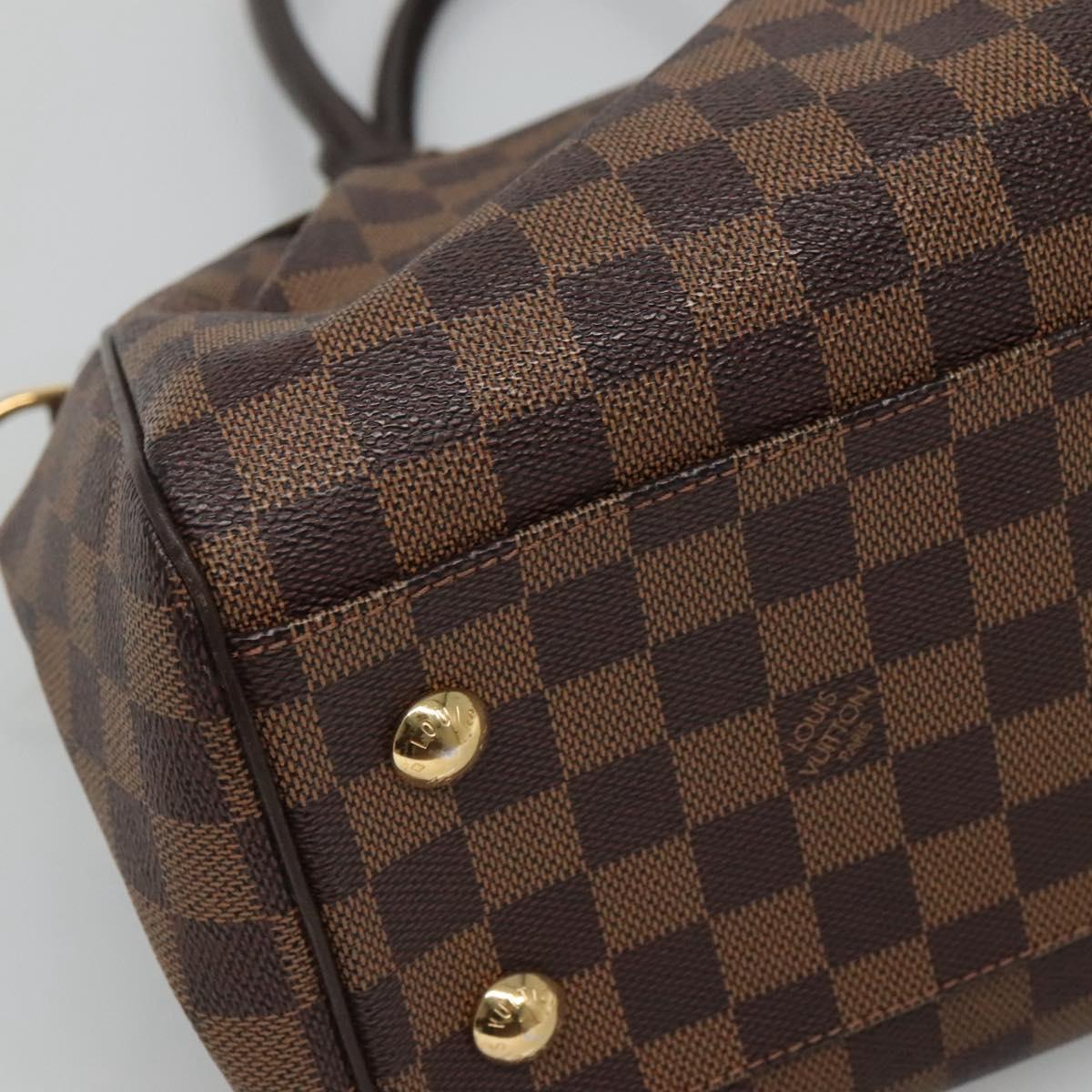 LOUIS VUITTON Damier Ebene Trevi PM Hand Bag 2way N51997 LV Auth nb351AV