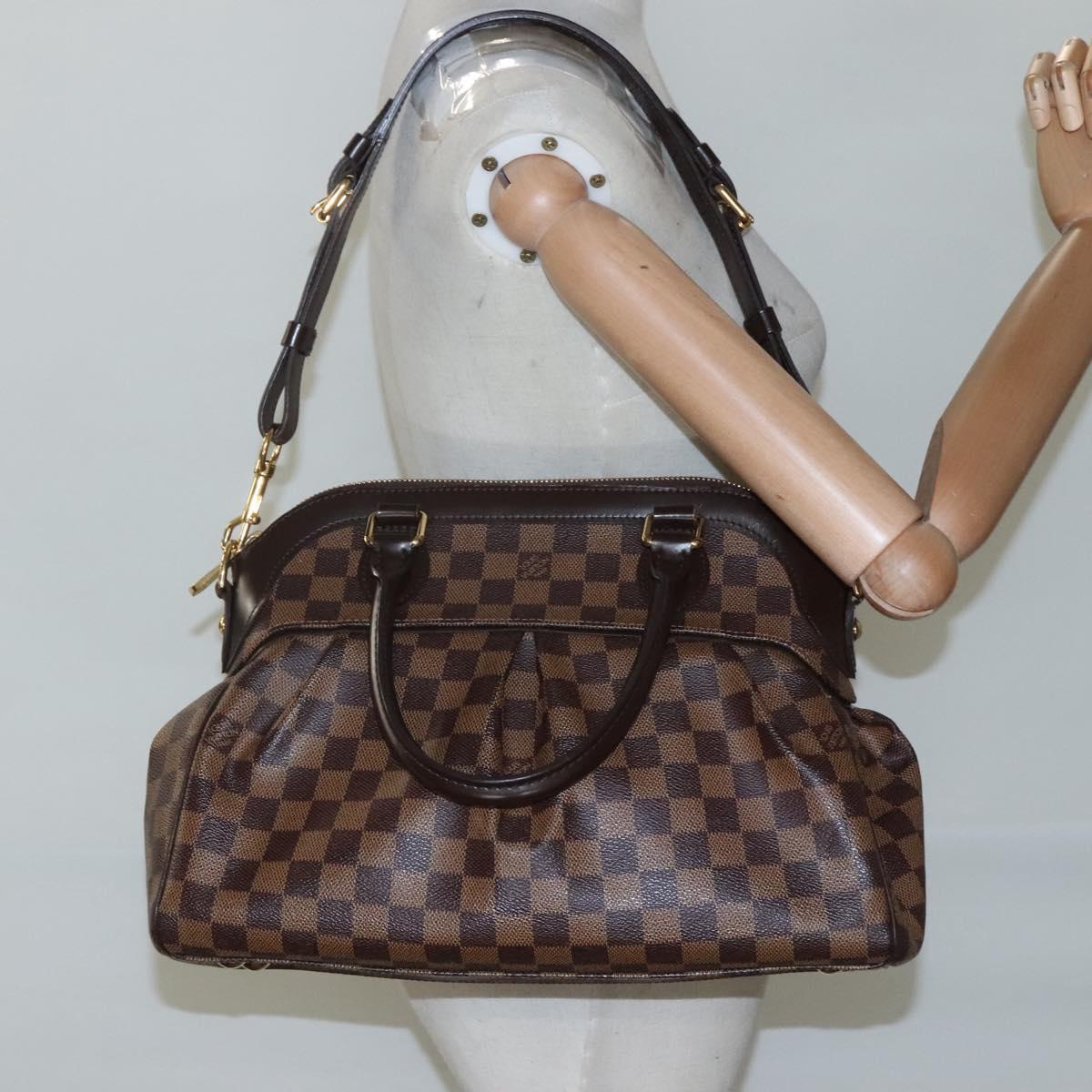 LOUIS VUITTON Damier Ebene Trevi PM Hand Bag 2way N51997 LV Auth nb351AV