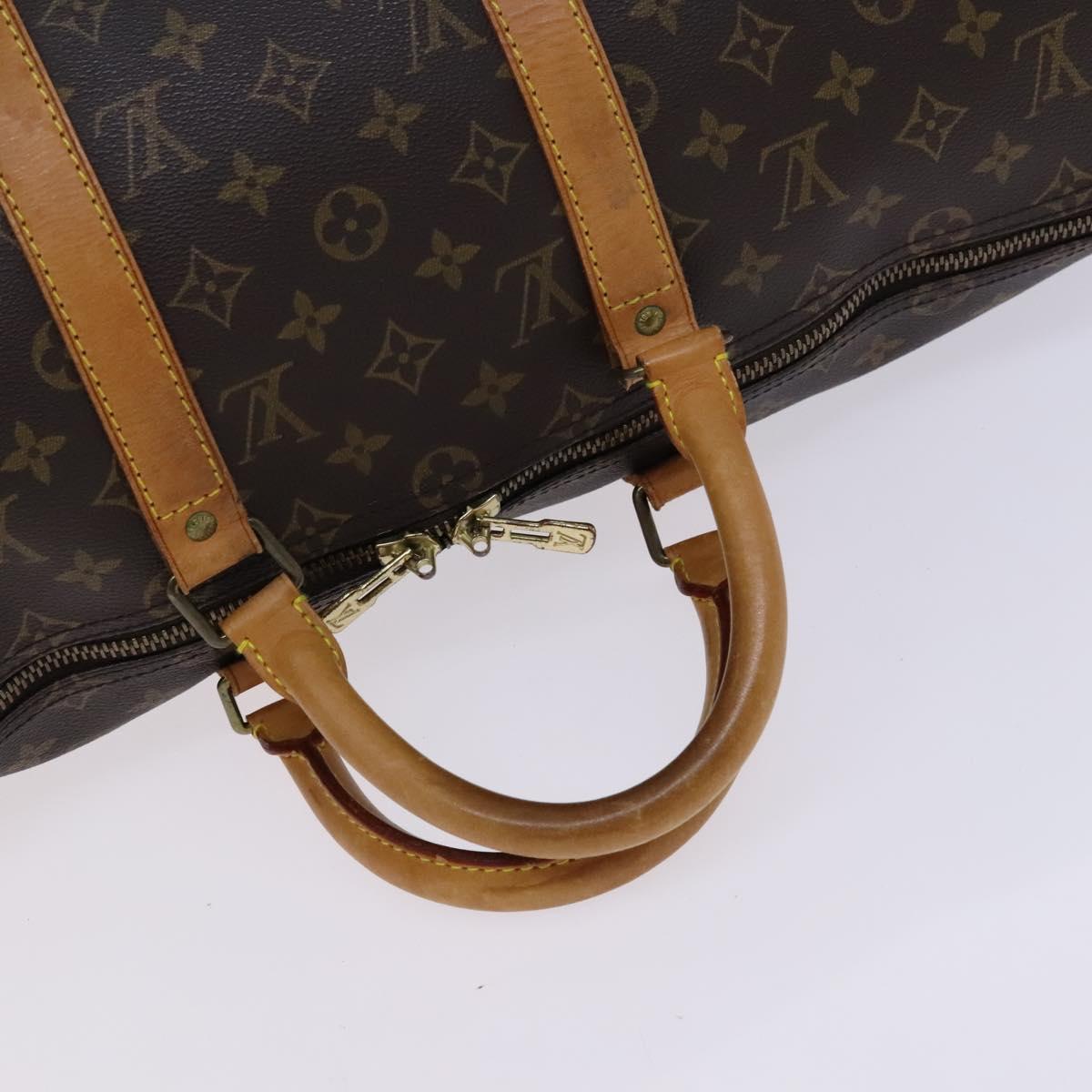 LOUIS VUITTON Monogram Keepall 50 Boston Bag M41426 LV Auth nb386