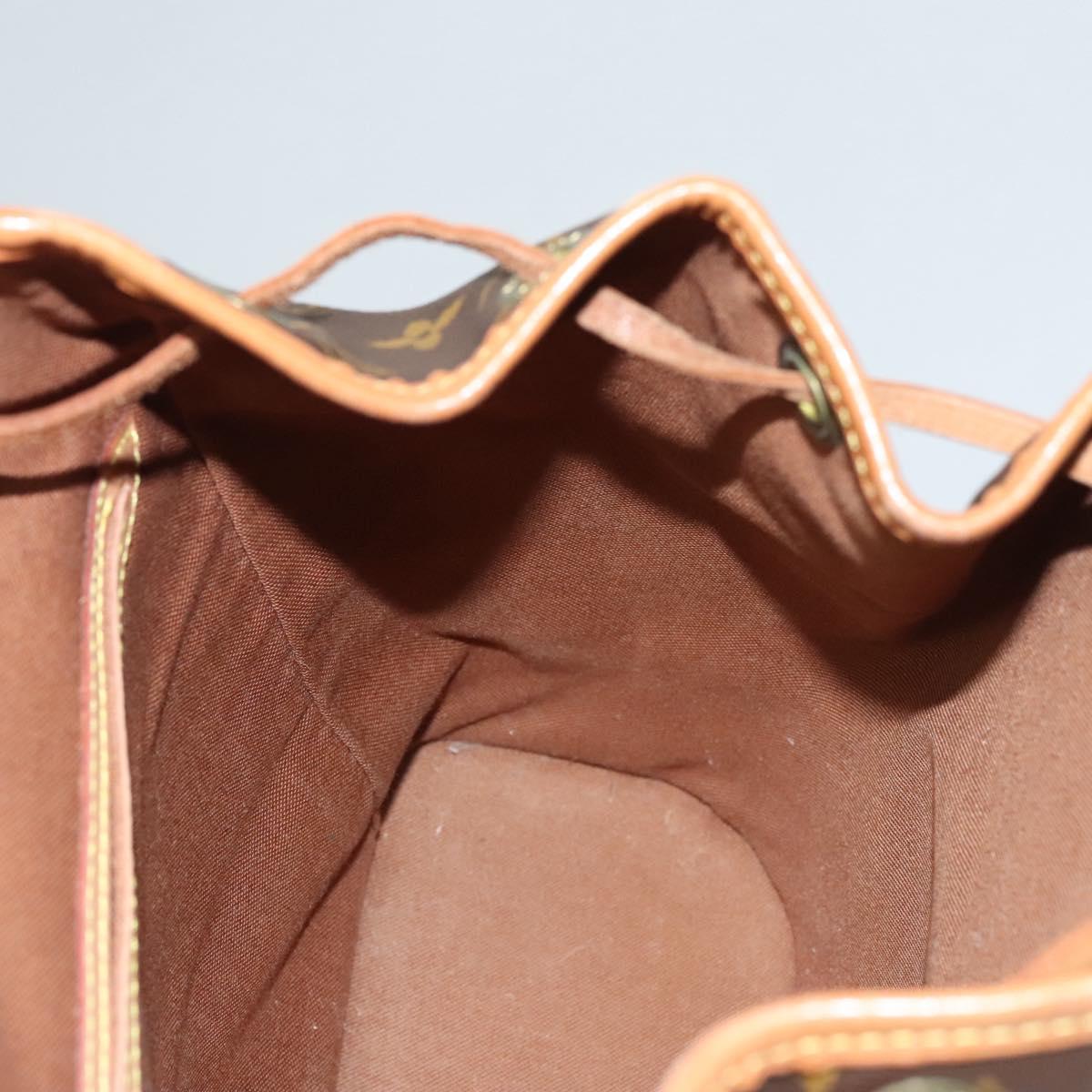 LOUIS VUITTON Monogram Montsouris MM Backpack M51136 LV Auth nb420