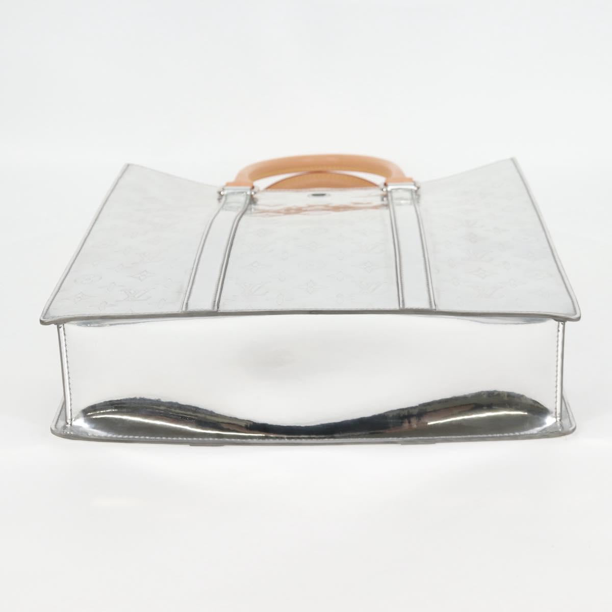 LOUIS VUITTON Monogram Miroir Sac Plat Bag Silver Argent M45884 LV Auth nb472M