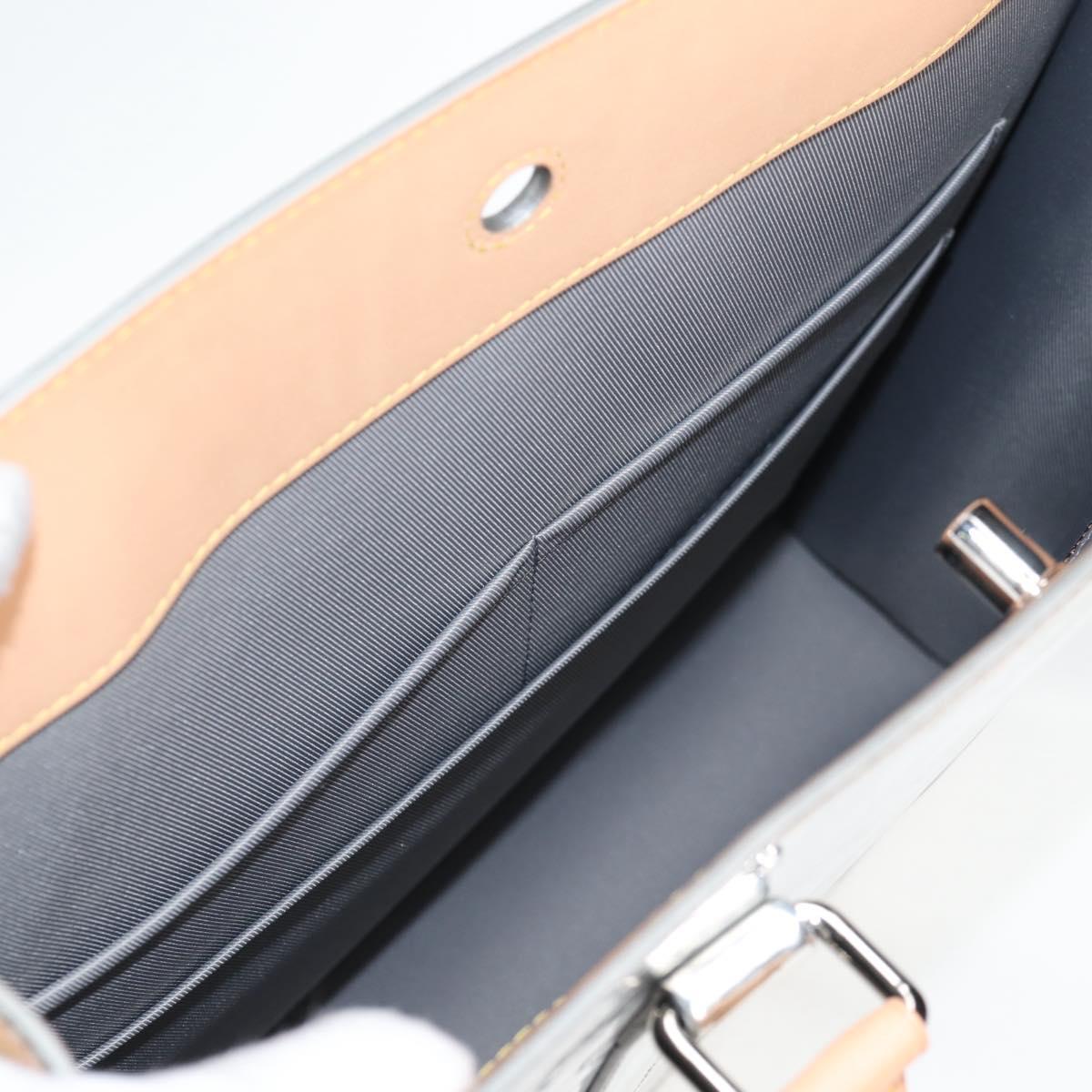 LOUIS VUITTON Monogram Miroir Sac Plat Bag Silver Argent M45884 LV Auth nb472M