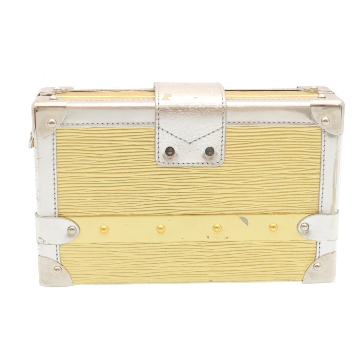 LOUIS VUITTON Epi Petite Mar Shoulder Bag Silver Gold M54652 LV Auth 35087A