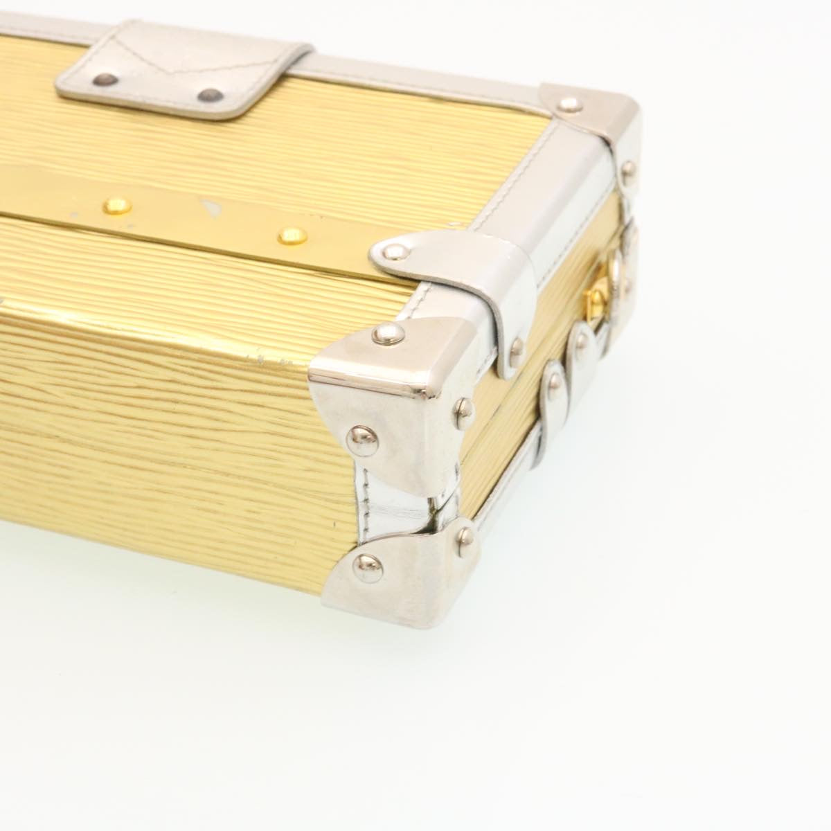 LOUIS VUITTON Epi Petite Mar Shoulder Bag Silver Gold M54652 LV Auth 35087A