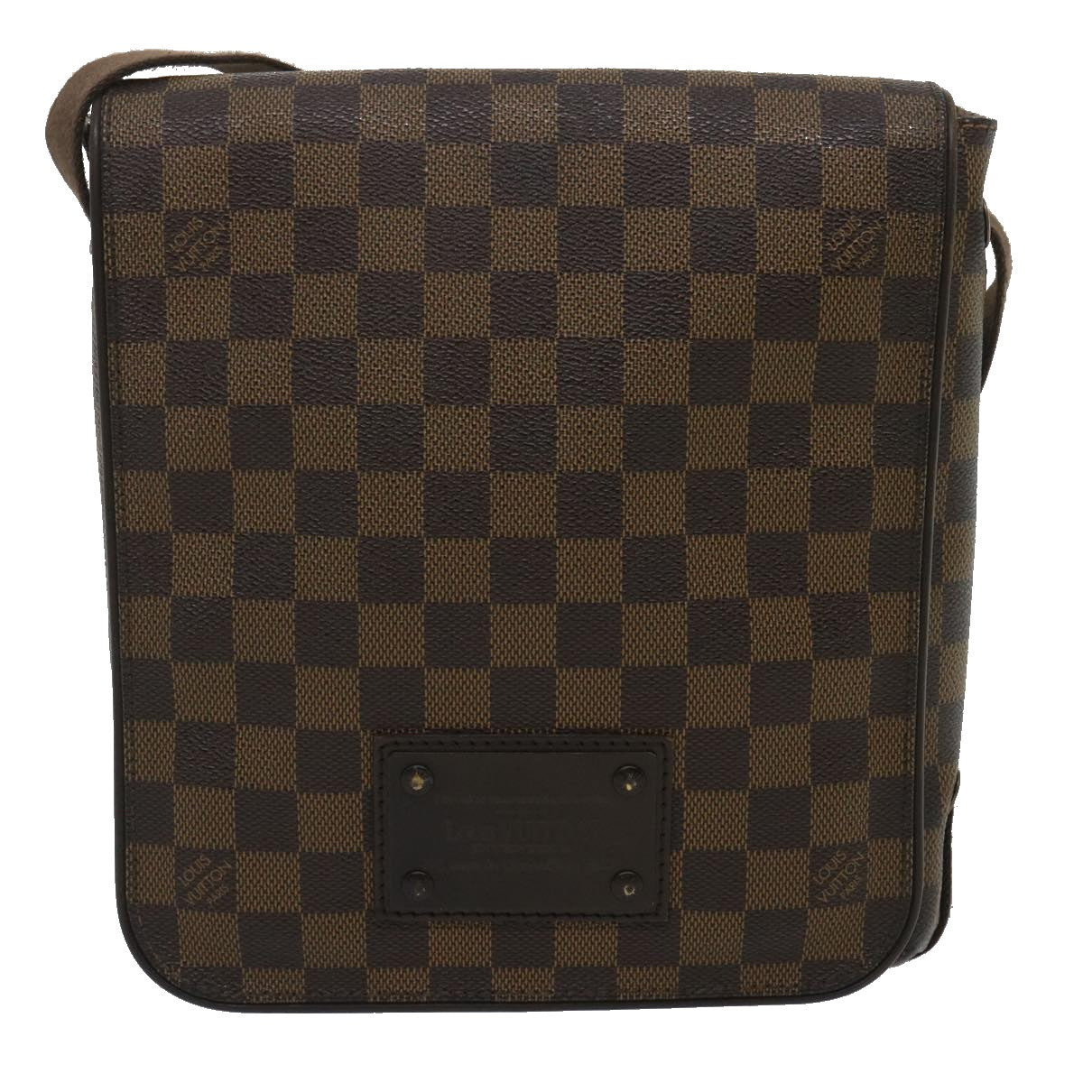 LOUIS VUITTON Damier Ebene Brooklyn PM Shoulder Bag N51210 LV Auth 34722