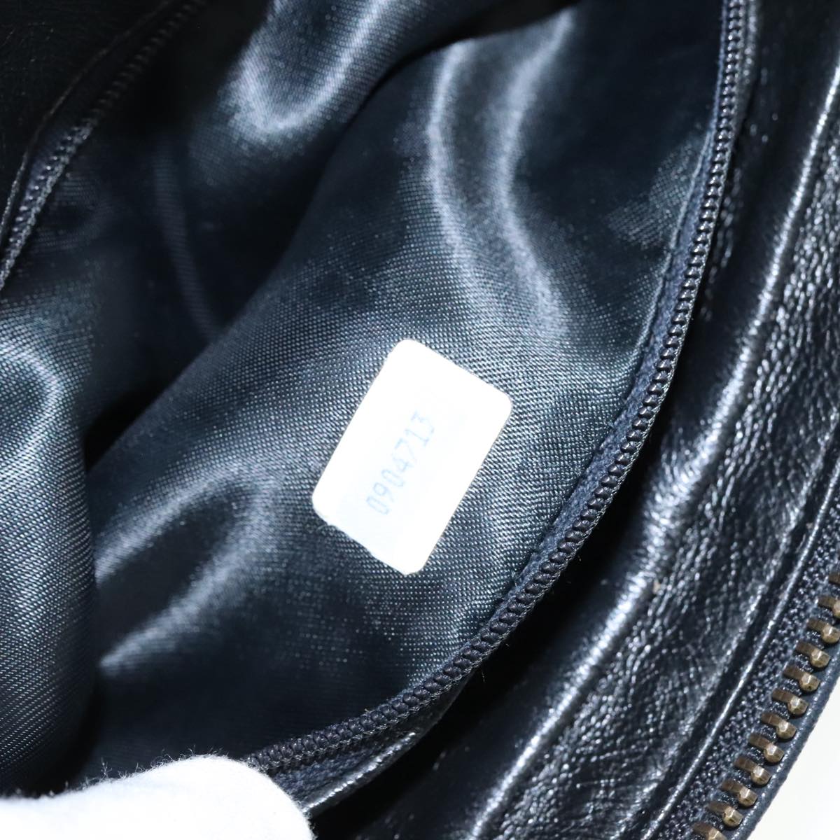 CHANEL Matelasse Chain Shoulder Bag Lamb Skin Black Gold CC Auth PP082