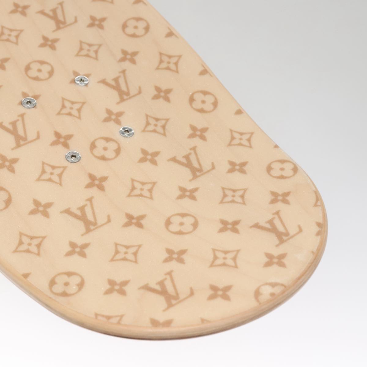 LOUIS VUITTON Skateboard Wood Beige GI0637 LV Auth 115970M