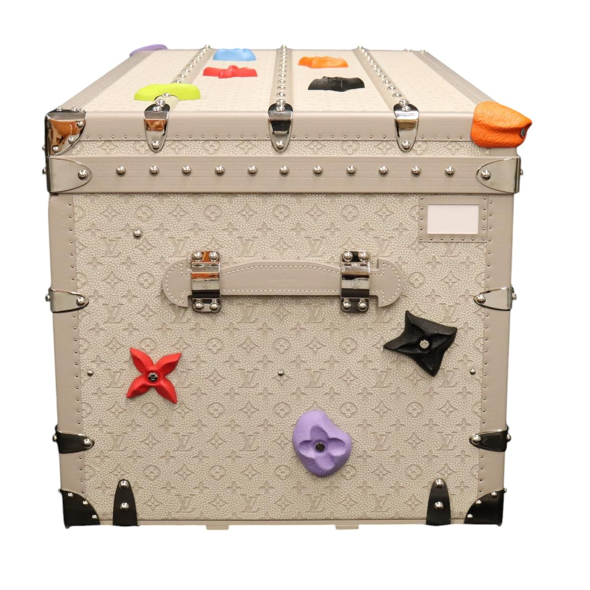 LOUIS VUITTON Taurillon Climbing Coolie Rosin 110Trunk White M10074 Auth 115972SM