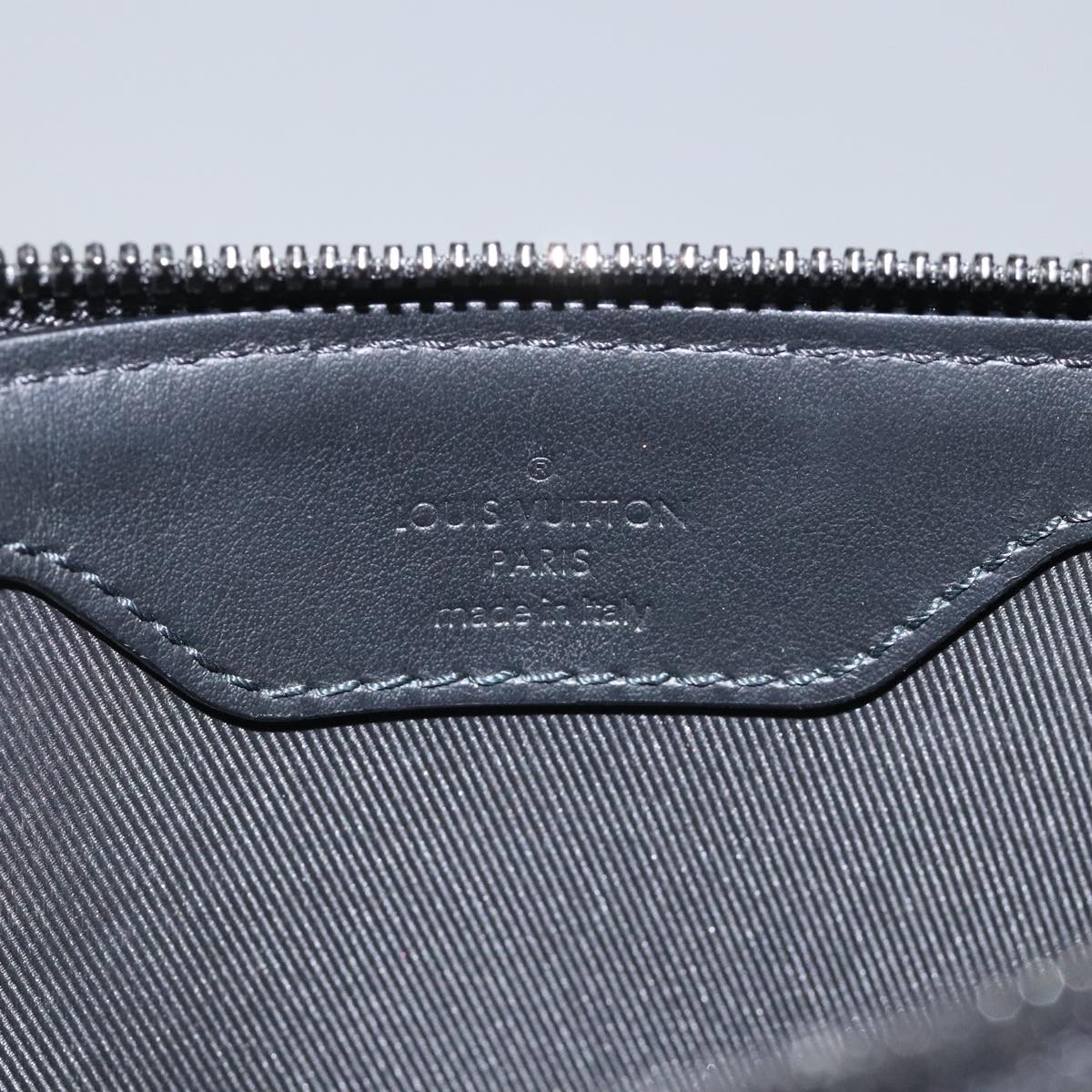 LOUIS VUITTON Monogram Taurillon Clemence Sac Plat Cloth Bag M21884 Auth PP196