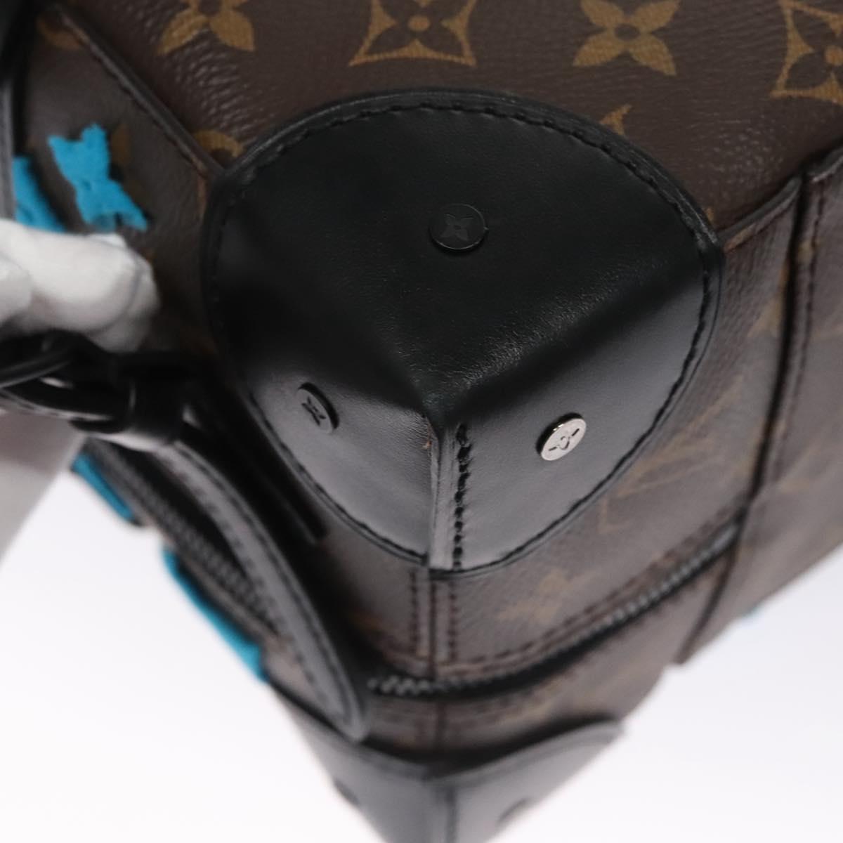 LOUIS VUITTON Monogram Tuftage Soft Trunk Backpack PM Blue M45077 Auth PP272SA