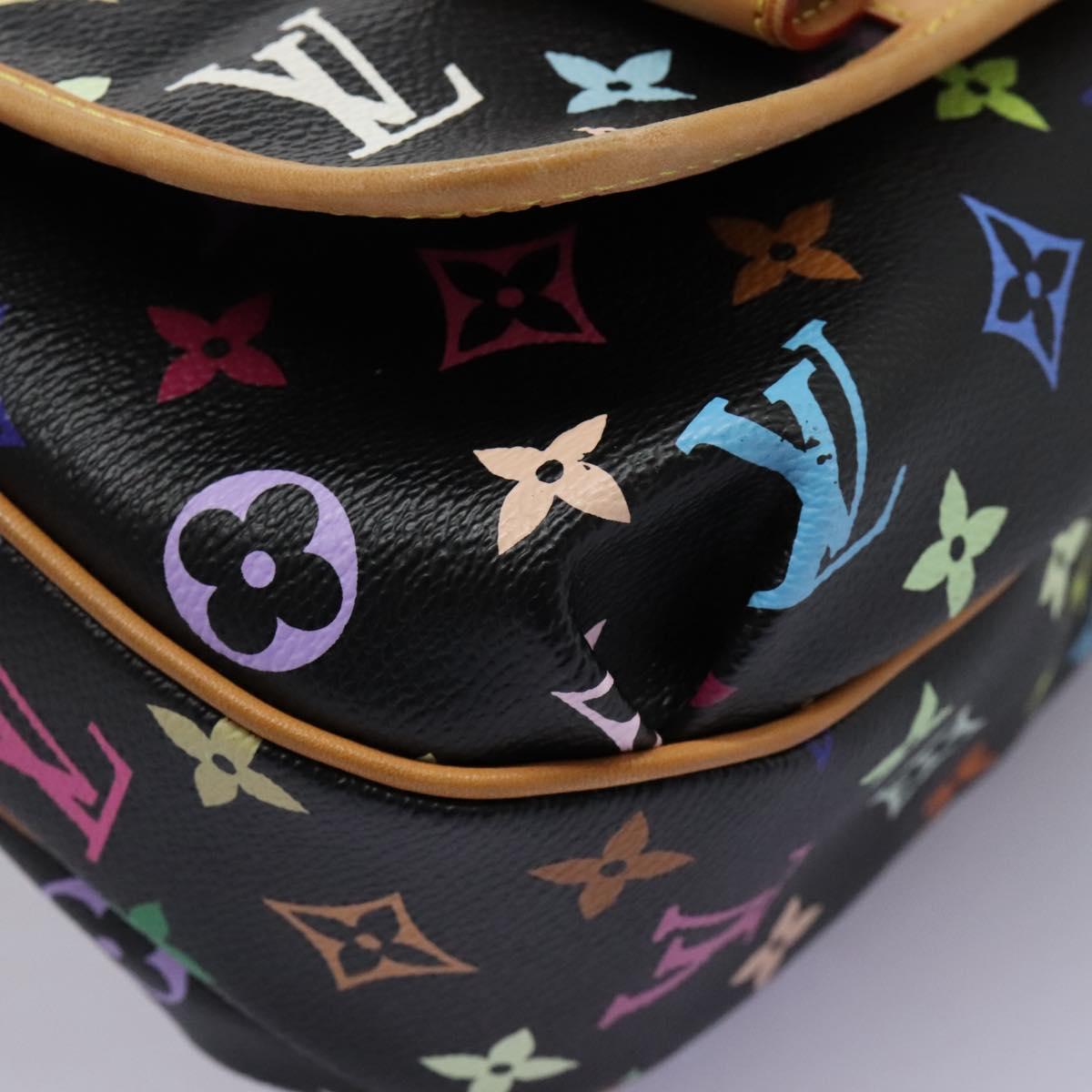 LOUIS VUITTON Monogram Multicolor Patty Shoulder Bag Black M40306 LV Auth PP339AV