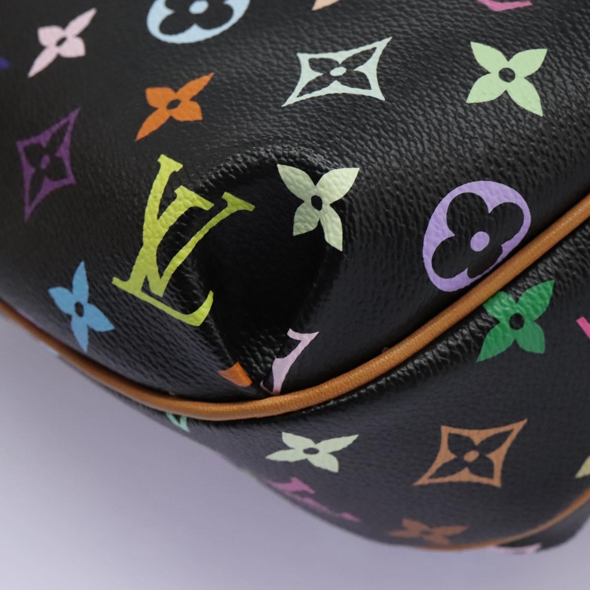 LOUIS VUITTON Monogram Multicolor Patty Shoulder Bag Black M40306 LV Auth PP339AV