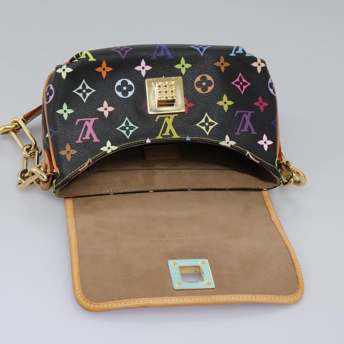 LOUIS VUITTON Monogram Multicolor Patty Shoulder Bag Black M40306 LV Auth PP339AV