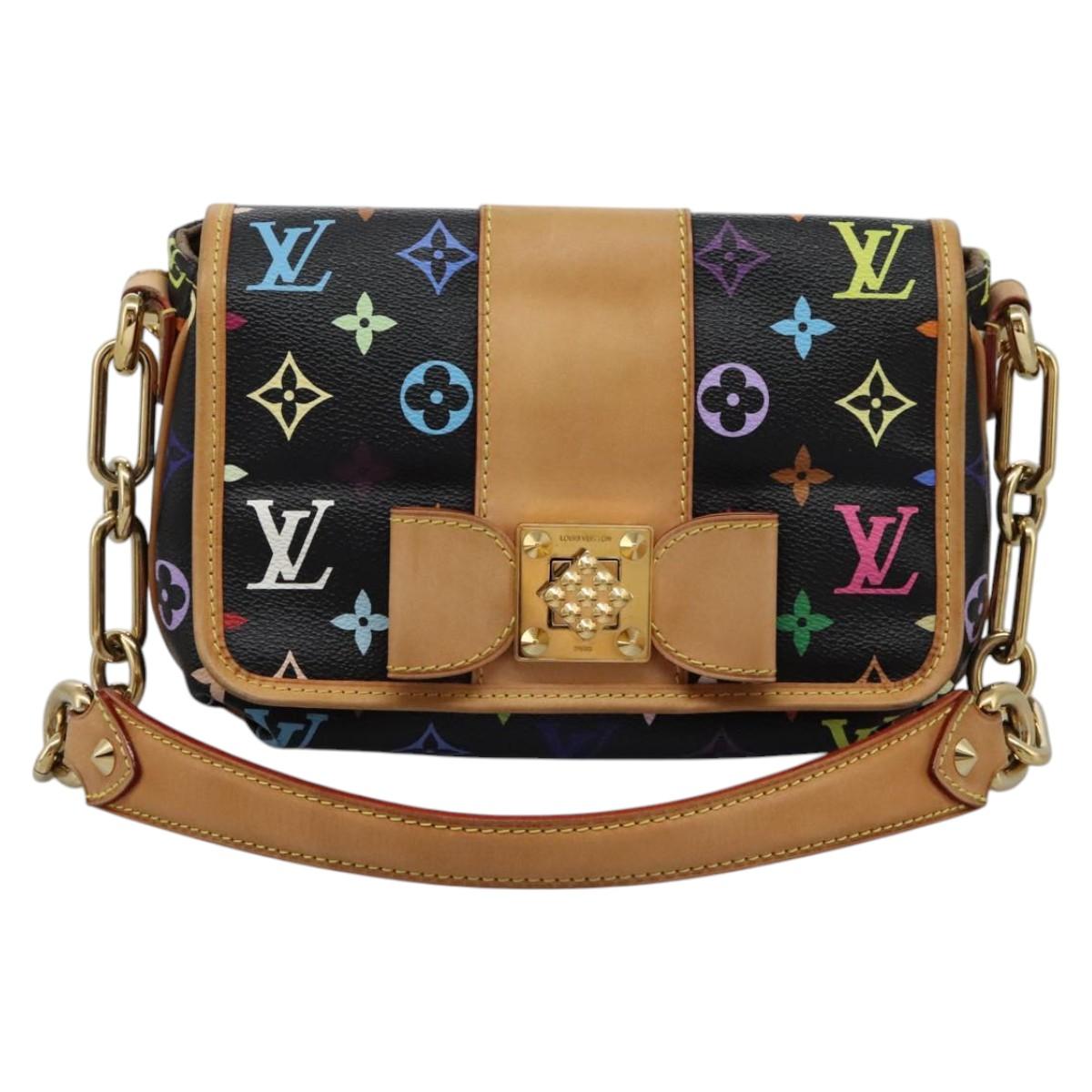 LOUIS VUITTON Monogram Multicolor Patty Shoulder Bag Black M40306 LV Auth PP339AV