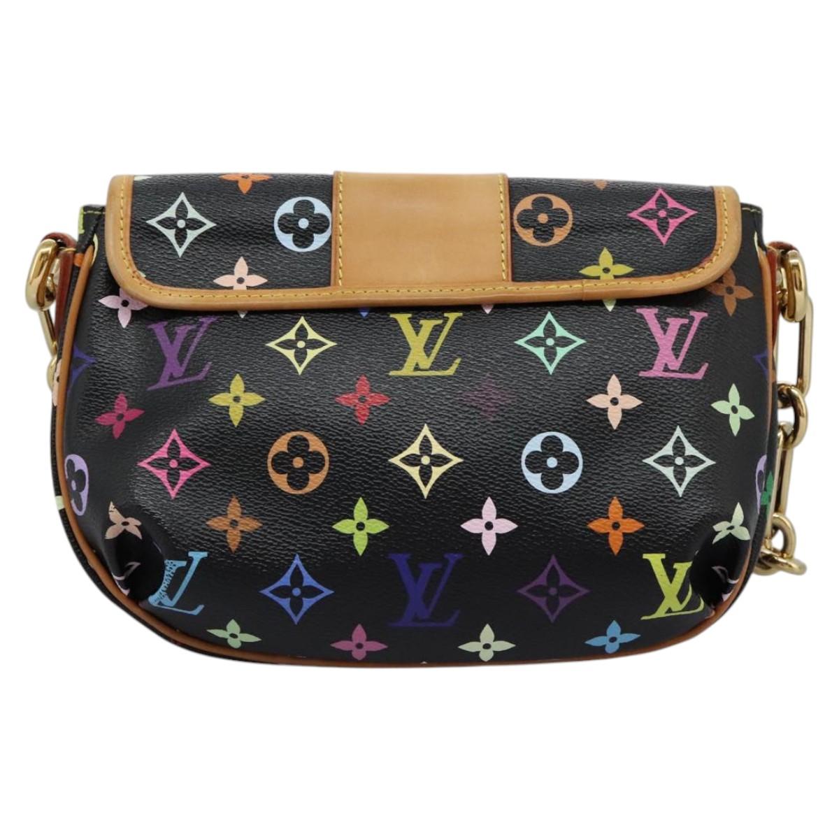 LOUIS VUITTON Monogram Multicolor Patty Shoulder Bag Black M40306 LV Auth PP339AV