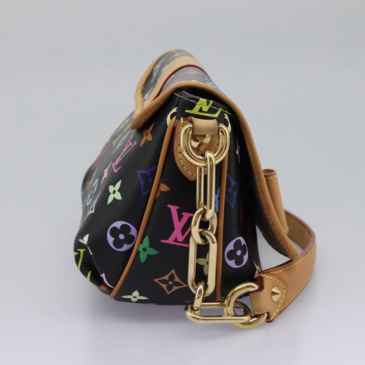 LOUIS VUITTON Monogram Multicolor Patty Shoulder Bag Black M40306 LV Auth PP339AV