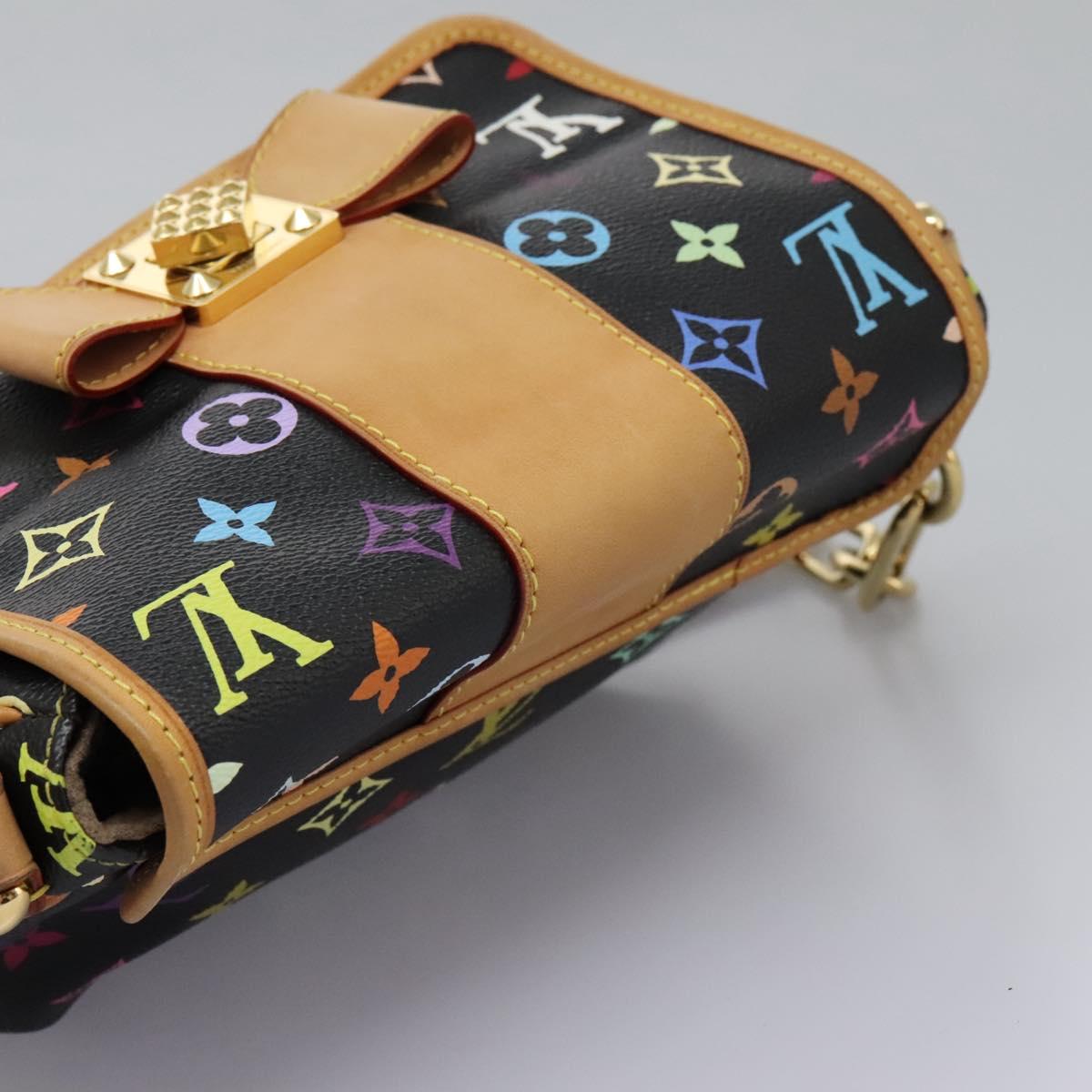 LOUIS VUITTON Monogram Multicolor Patty Shoulder Bag Black M40306 LV Auth PP339AV