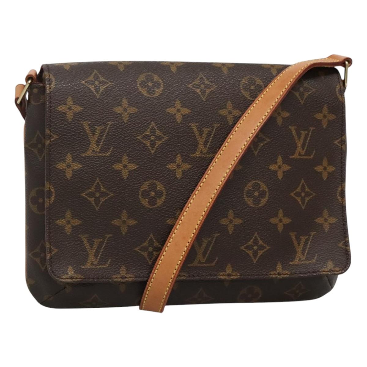 LOUIS VUITTON Monogram Musette Tango Short Strap Bag M51257 LV Auth PP348