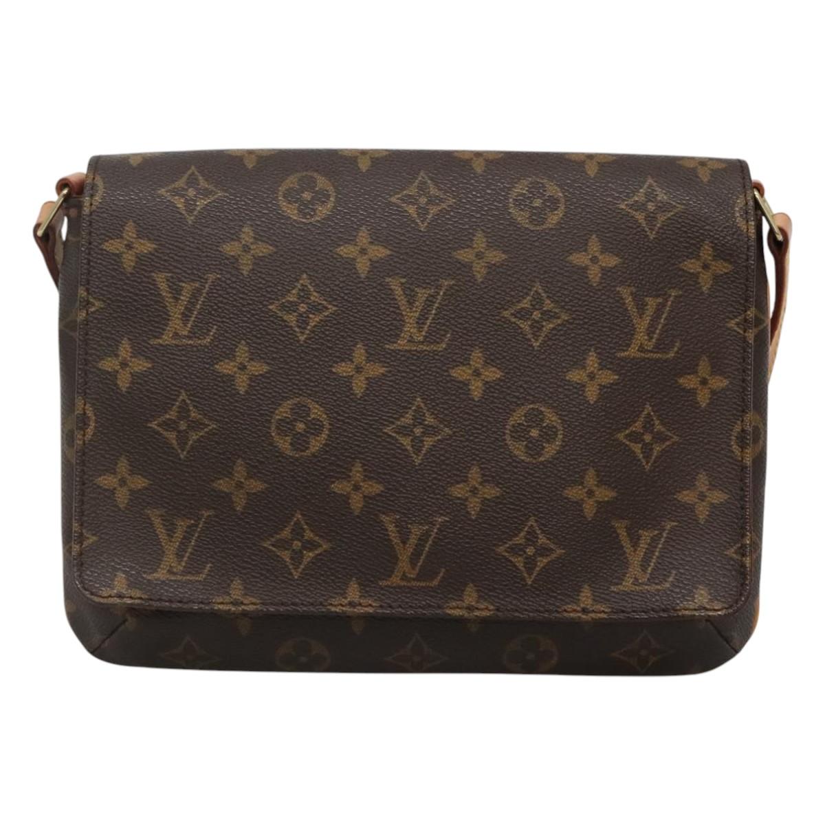 LOUIS VUITTON Monogram Musette Tango Short Strap Bag M51257 LV Auth PP348