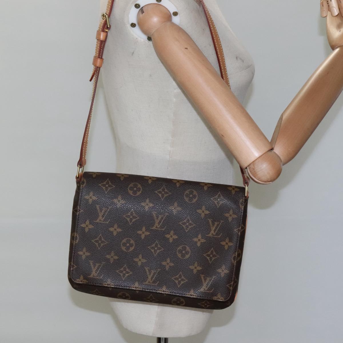 LOUIS VUITTON Monogram Musette Tango Short Strap Bag M51257 LV Auth PP348