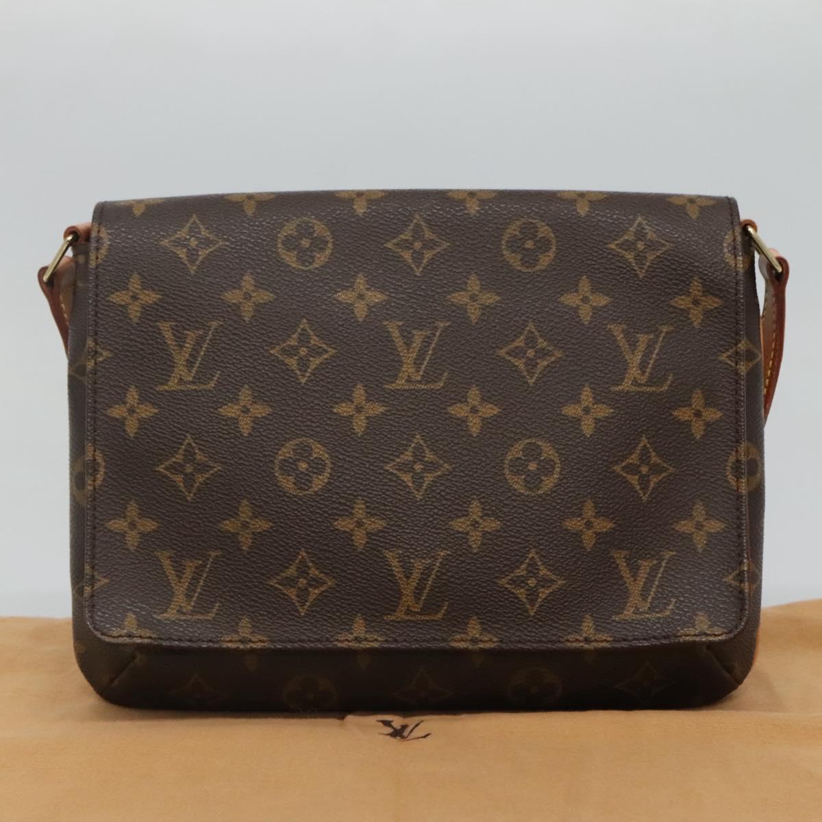 LOUIS VUITTON Monogram Musette Tango Short Strap Bag M51257 LV Auth PP348