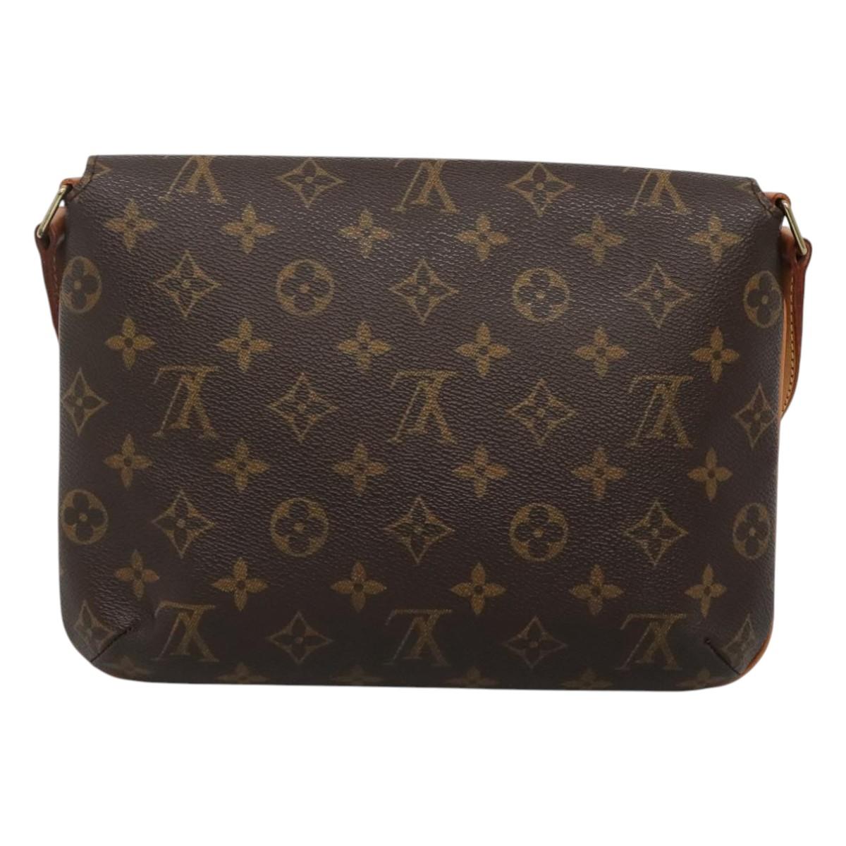 LOUIS VUITTON Monogram Musette Tango Short Strap Bag M51257 LV Auth PP348