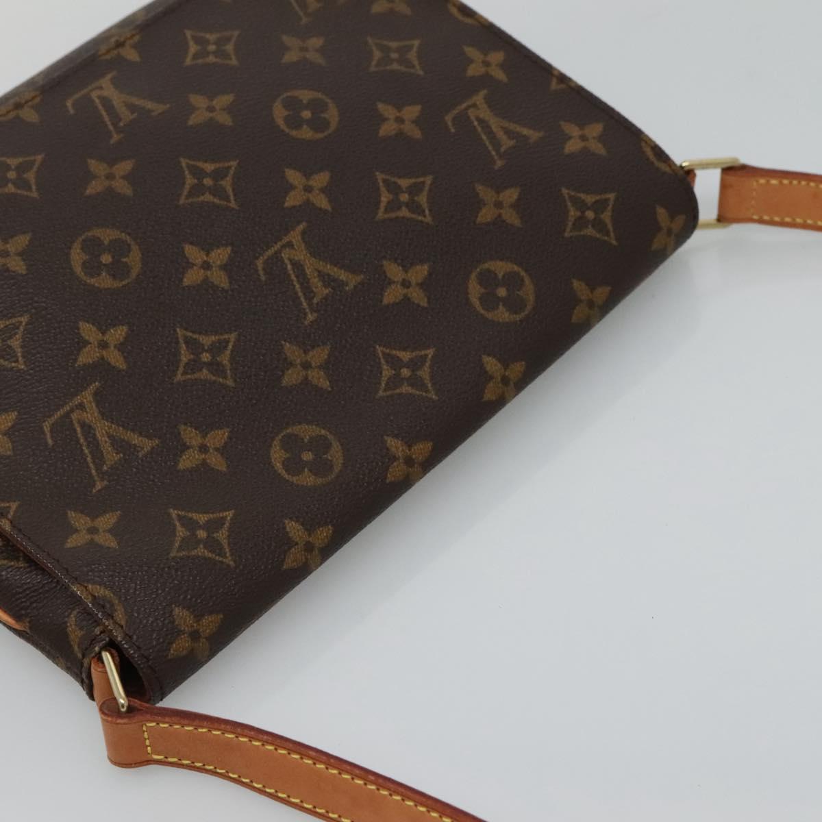 LOUIS VUITTON Monogram Musette Tango Short Strap Bag M51257 LV Auth PP348