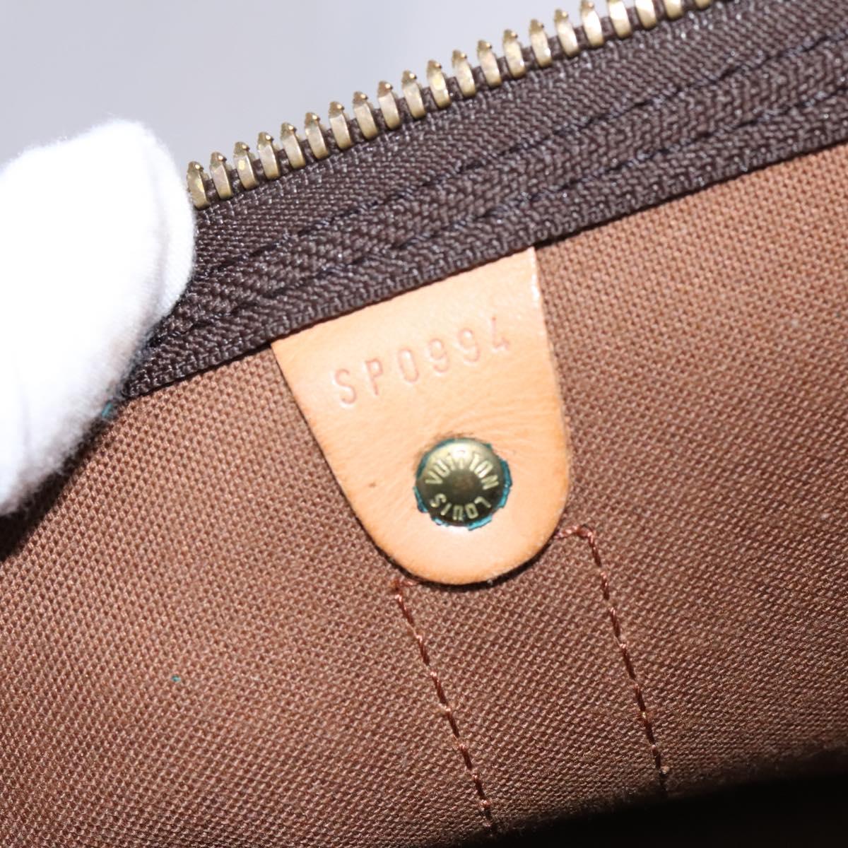 LOUIS VUITTON Monogram Keepall 60 Boston Bag M41422 LV Auth PP362