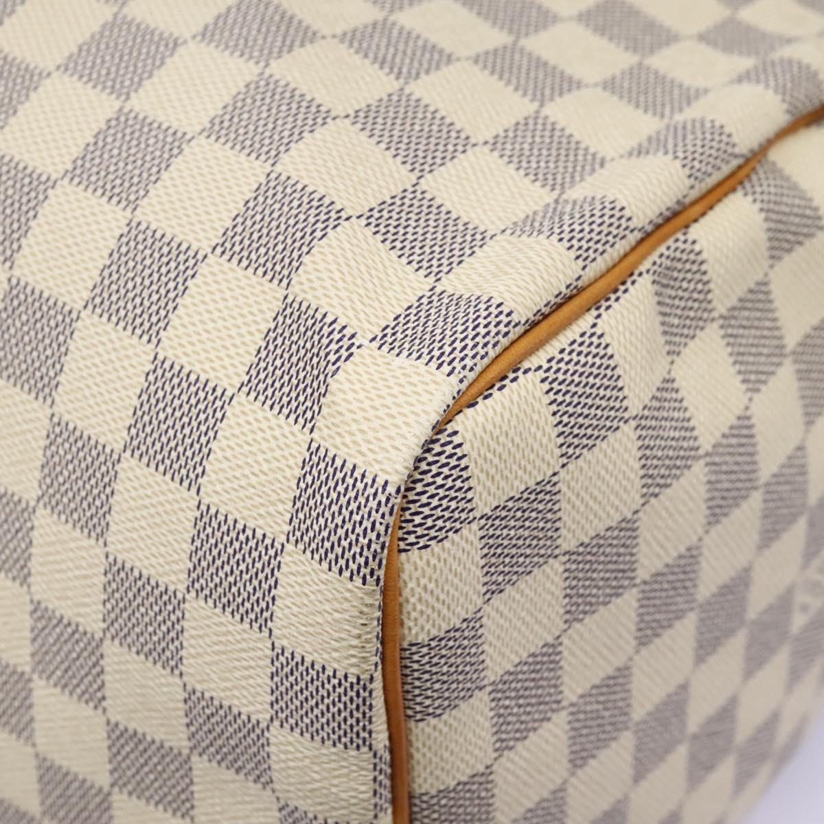 LOUIS VUITTON Damier Azur Speedy 35 Hand Bag N41535 LV Auth PP364AV