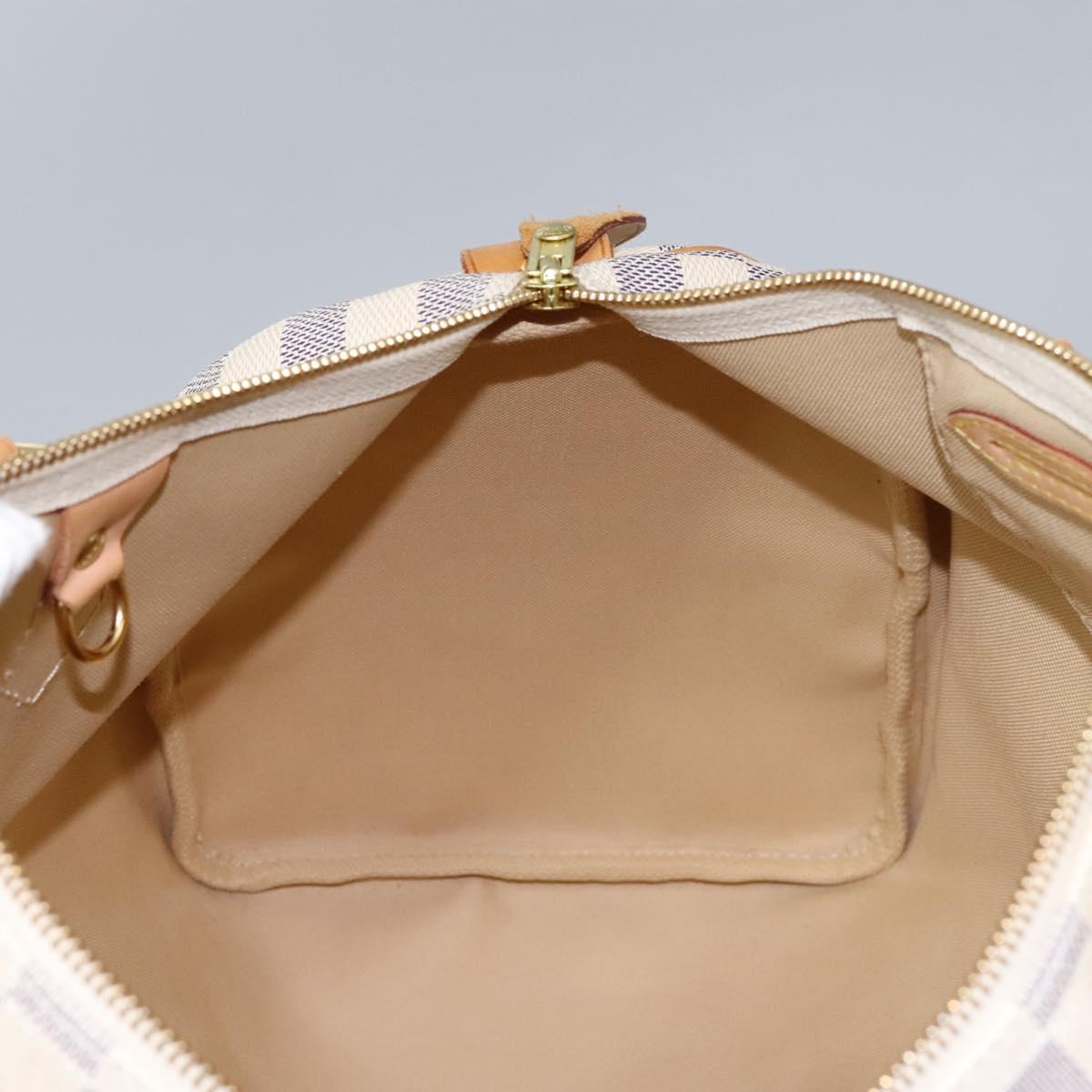 LOUIS VUITTON Damier Azur Speedy 35 Hand Bag N41535 LV Auth PP364AV