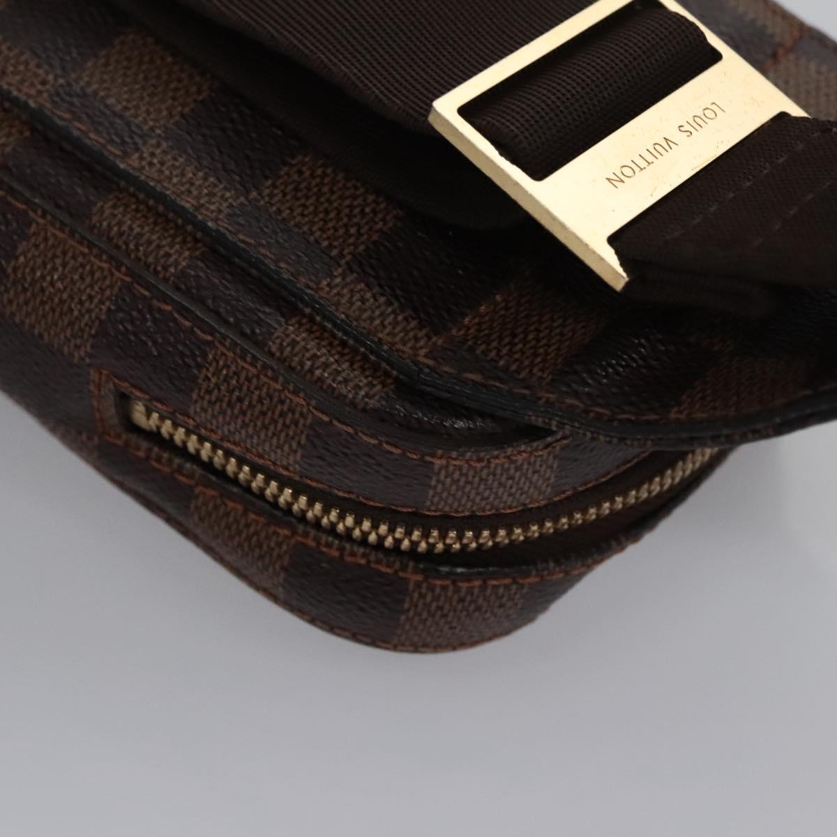 LOUIS VUITTON Damier Ebene Geronimos Shoulder Bag N51994 LV Auth PP367