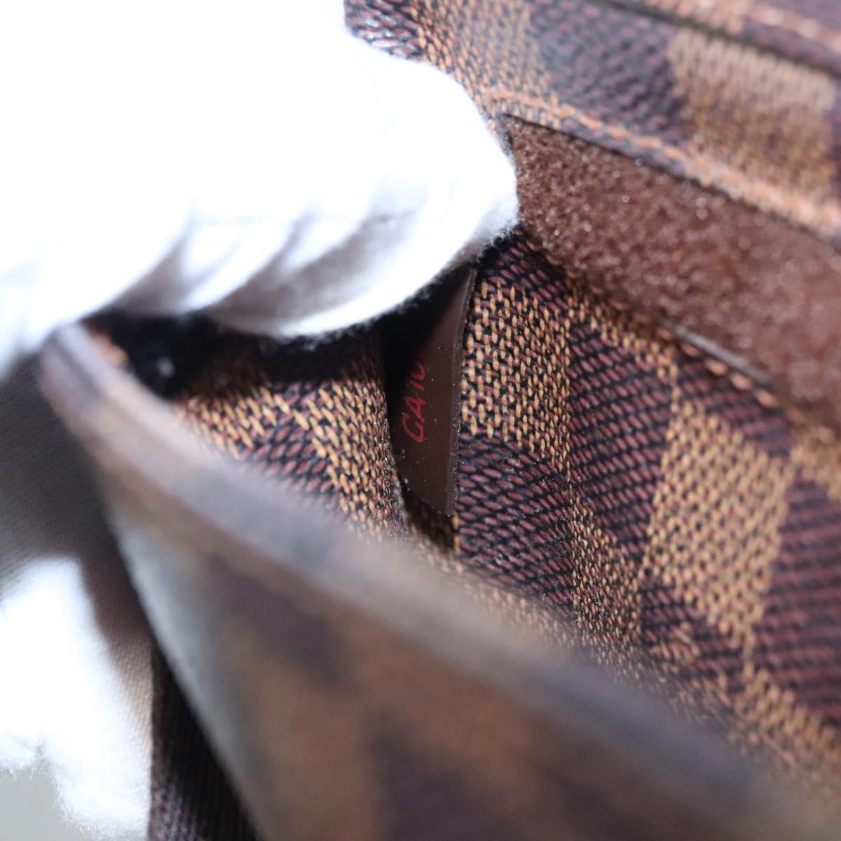 LOUIS VUITTON Damier Ebene Geronimos Shoulder Bag N51994 LV Auth PP367