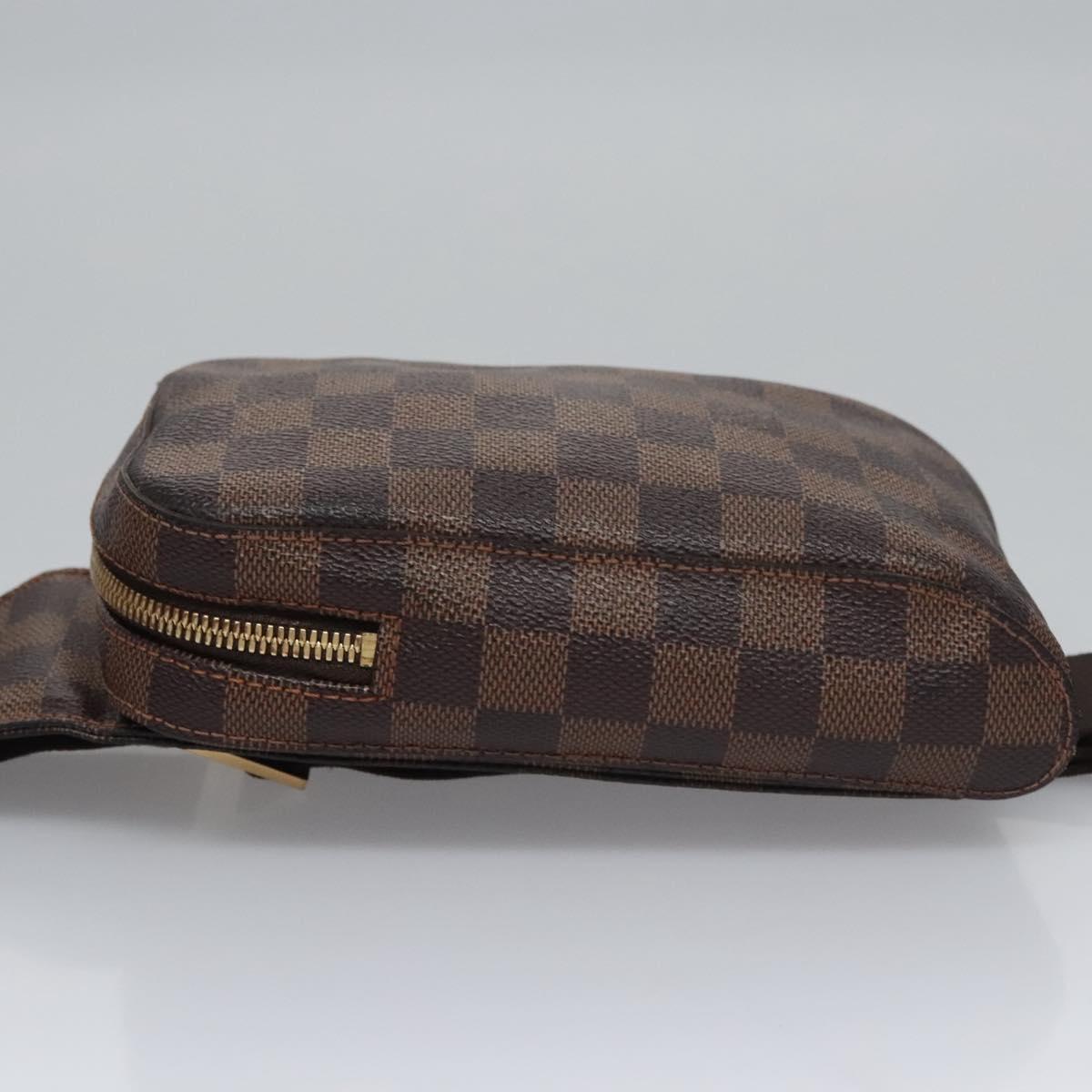 LOUIS VUITTON Damier Ebene Geronimos Shoulder Bag N51994 LV Auth PP367