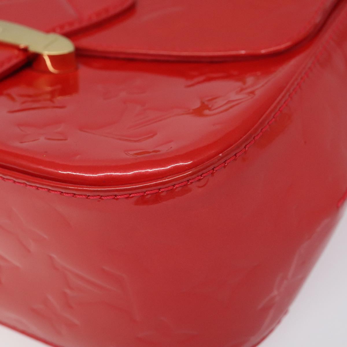 LOUIS VUITTON Vernis Bell Flower GM Bag Rouge Grunadine M91728 LV Auth PP371